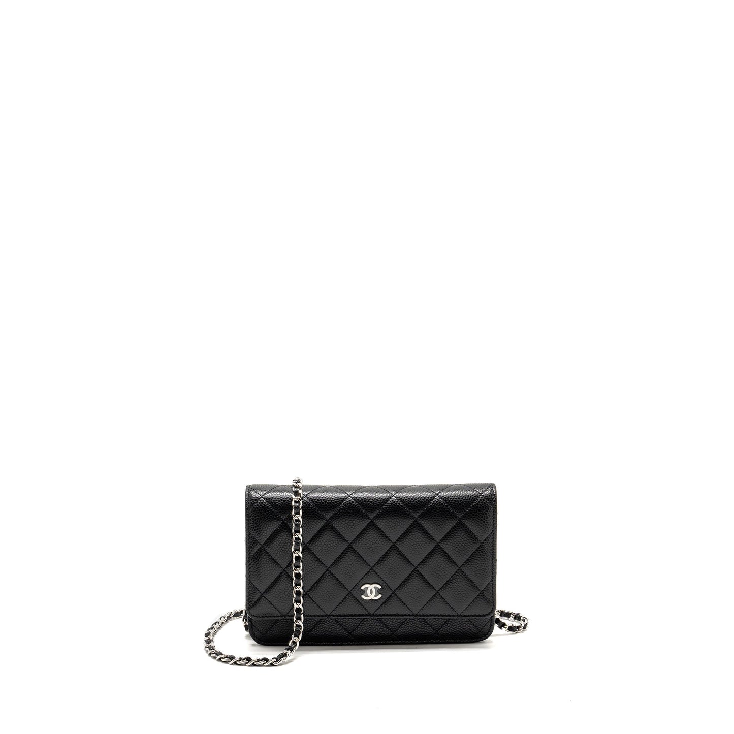 Chanel Classic Wallet On Chain Caviar Black  (Microchip)