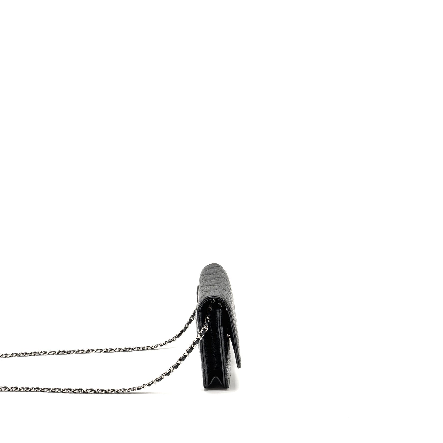 Chanel Classic Wallet On Chain Caviar Black  (Microchip)