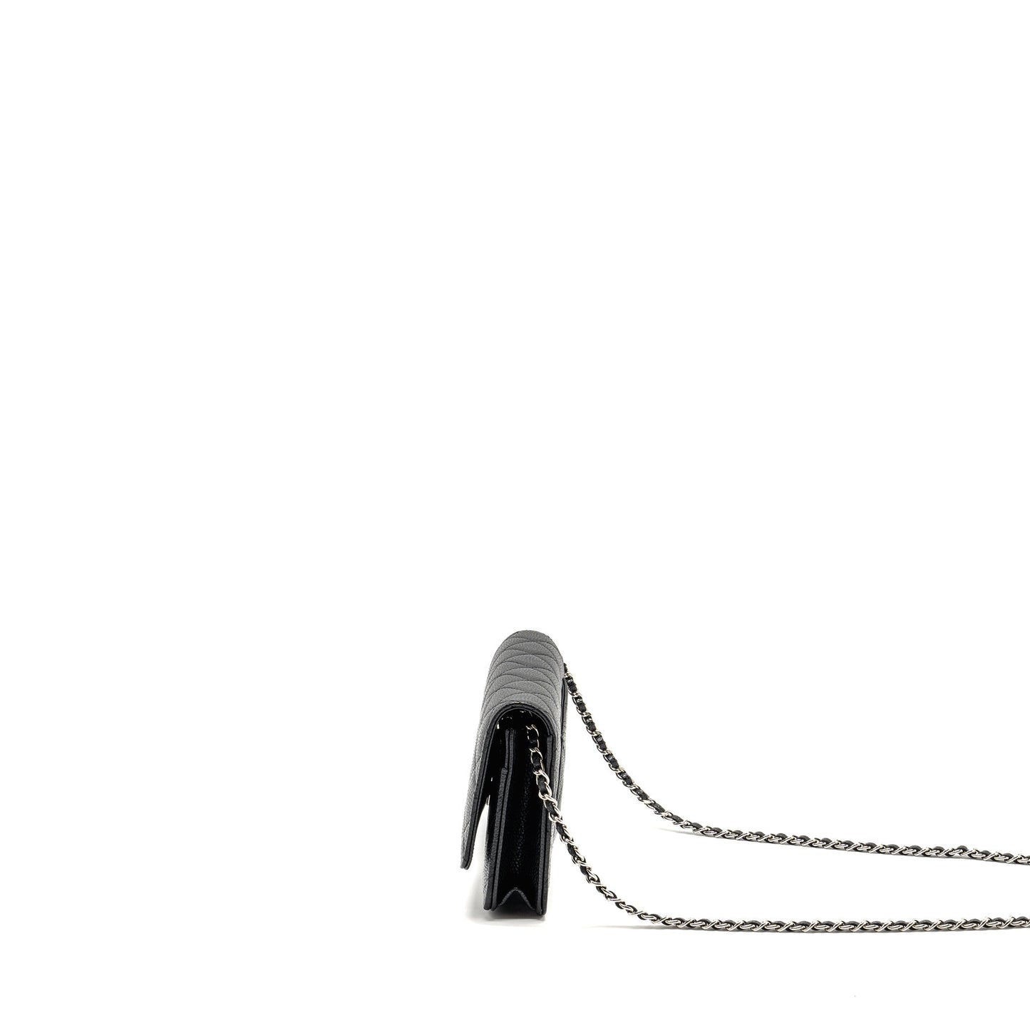 Chanel Classic Wallet On Chain Caviar Black  (Microchip)