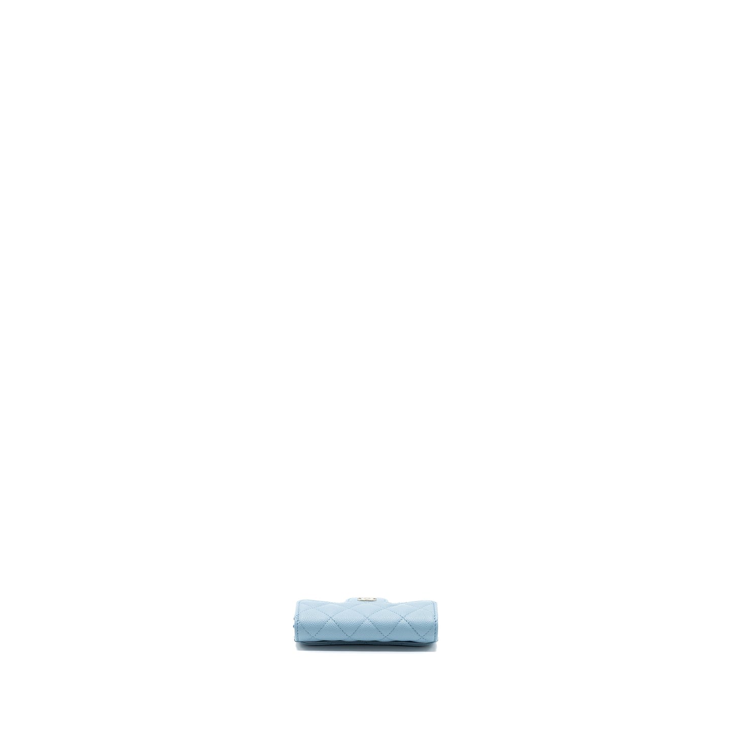 Chanel Classic Flap Card Holder Caviar Blue L