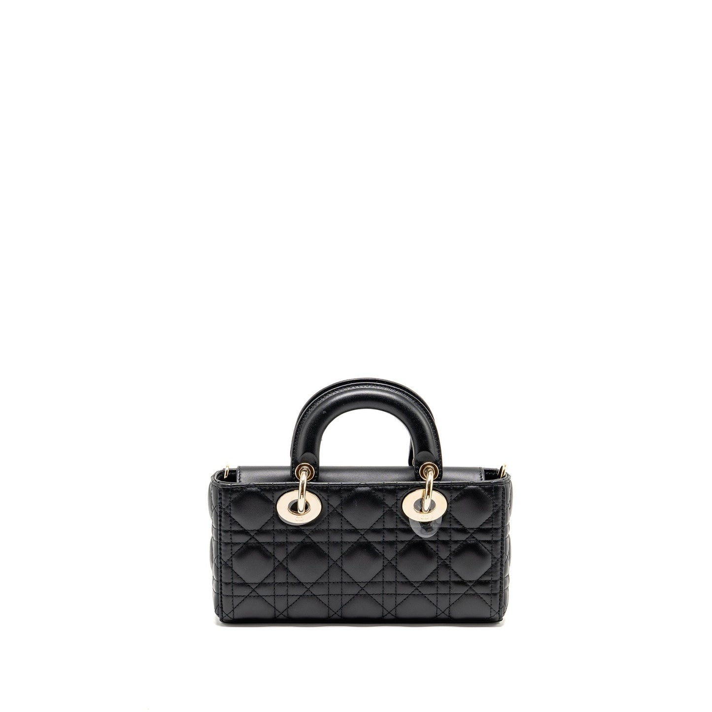 Dior Small Lady D-Joy Purse Cannage Lambskin Black