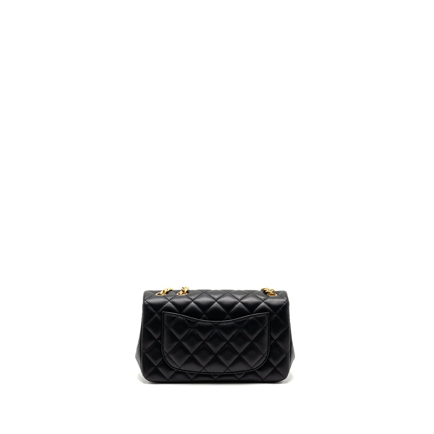 Chanel 25P Camellia Adjustable Chain Flap Bag Lambskin Black (microchip)