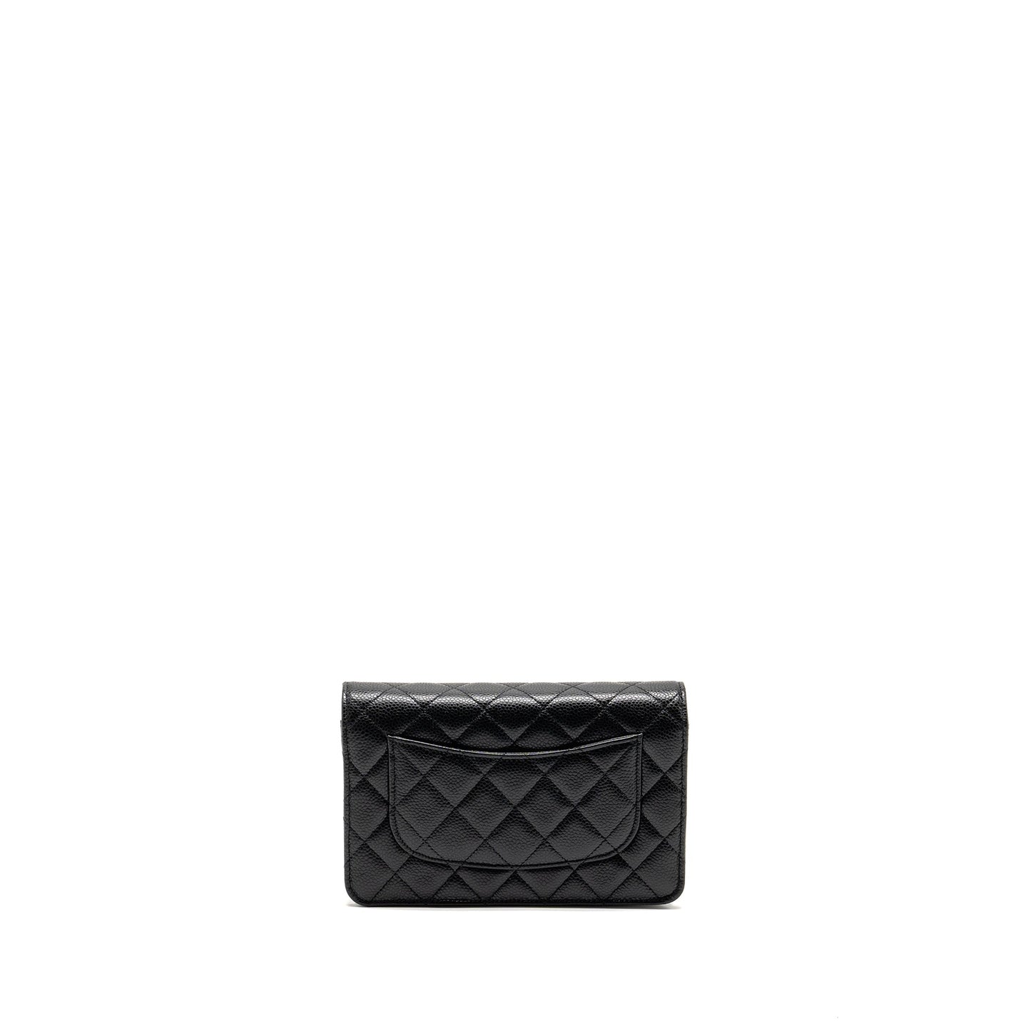 Chanel Classic Wallet On Chain Caviar Black  (Microchip)
