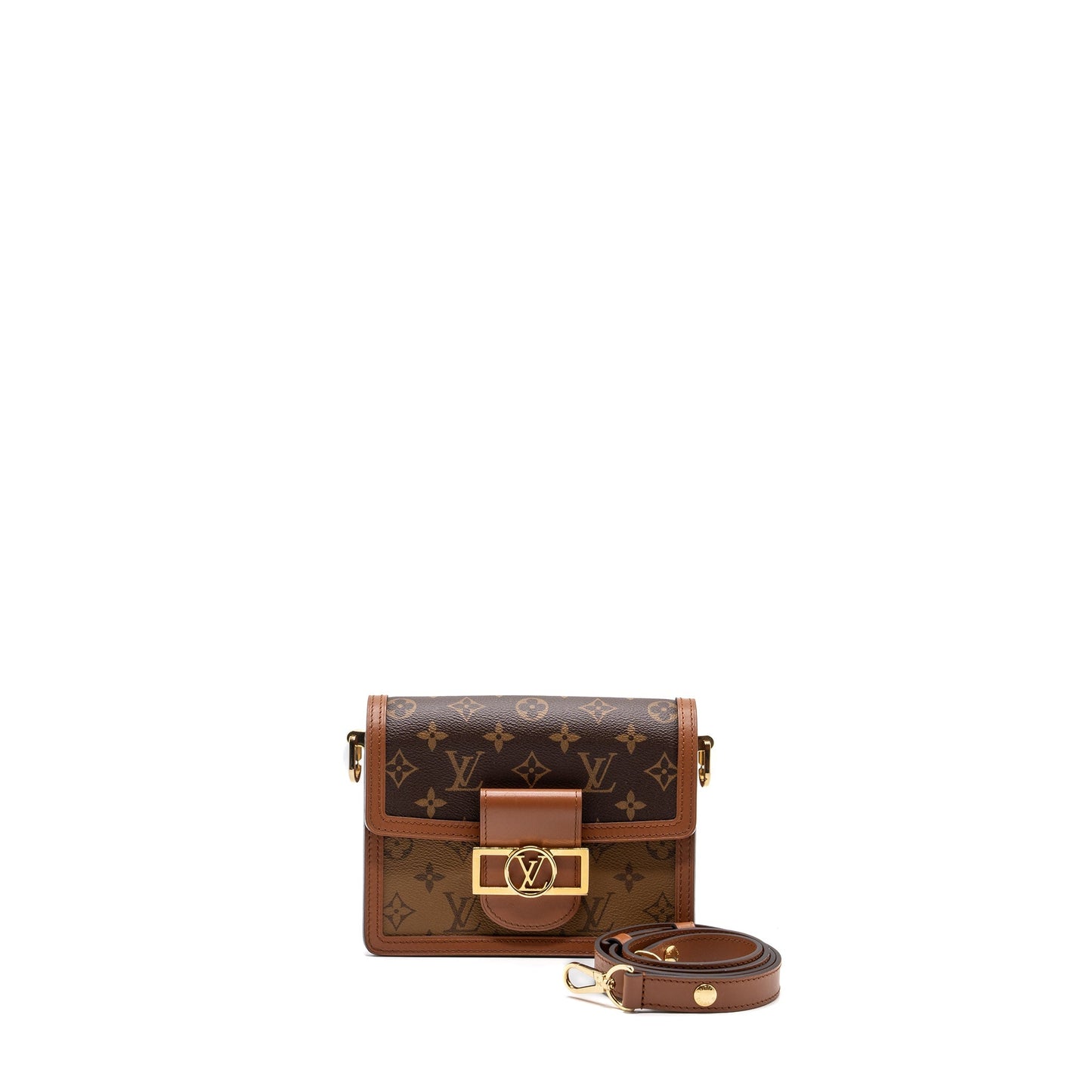 Louis Vuitton mini Dauphine monogram canvas GHW