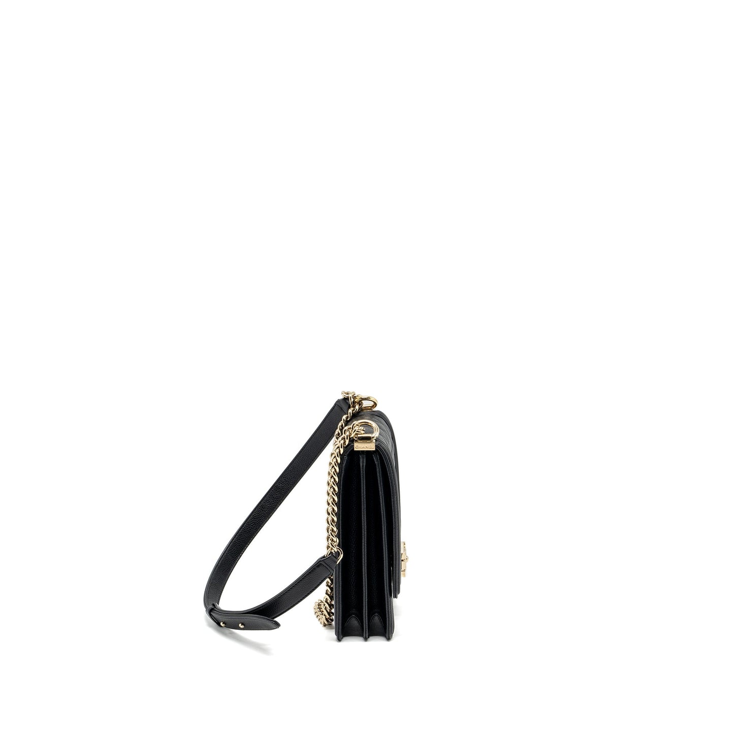 Chanel North South Boy Bag Caviar Black L