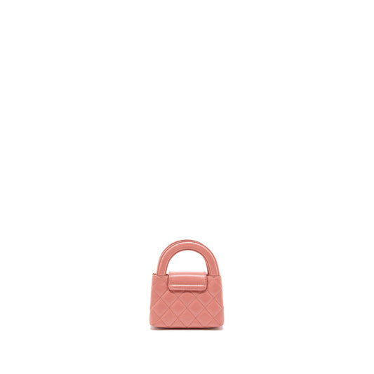 Chanel 23k Nano Shopping Tote Calfskin Pink (Microchip)