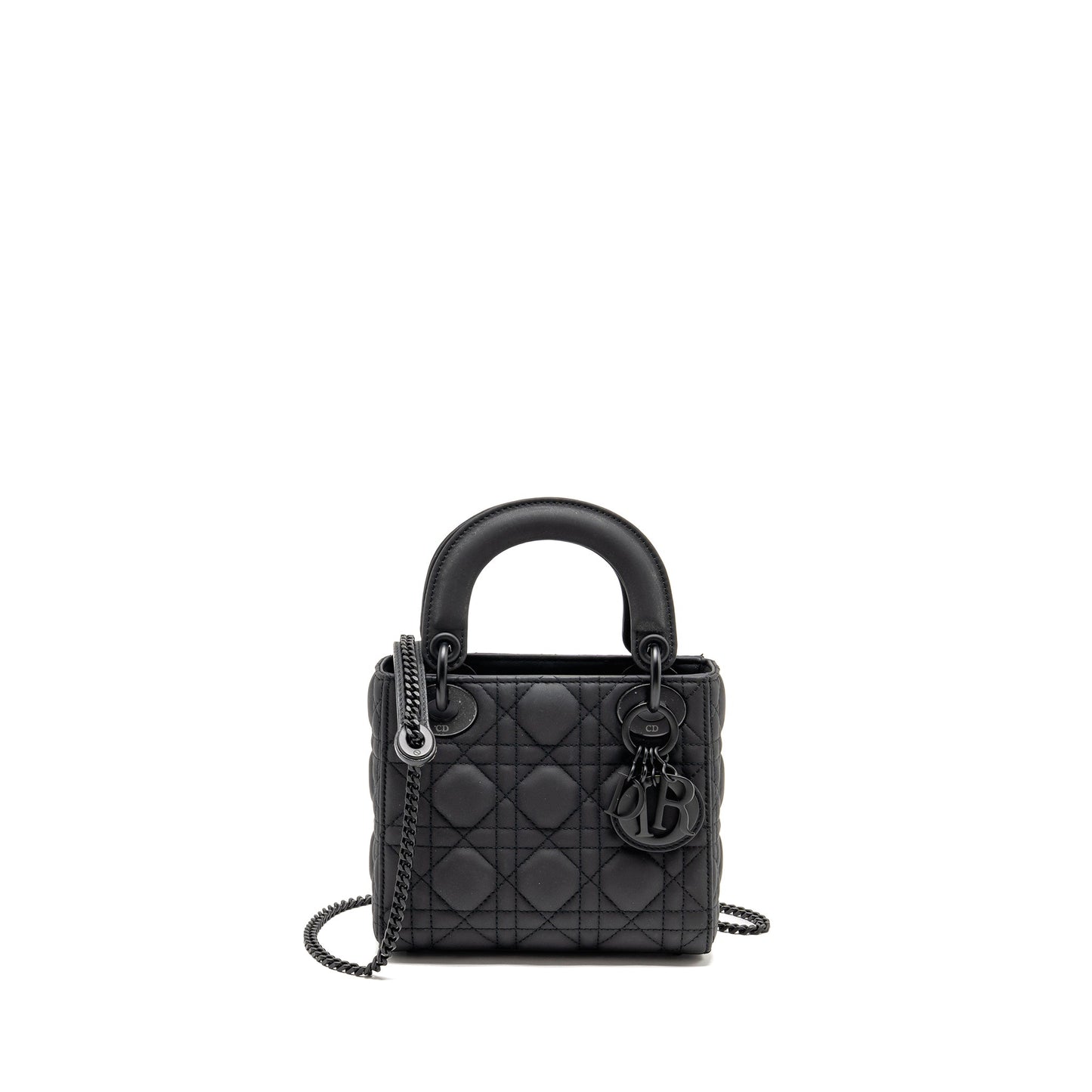 Mini Lady Dior Calfskin So Black