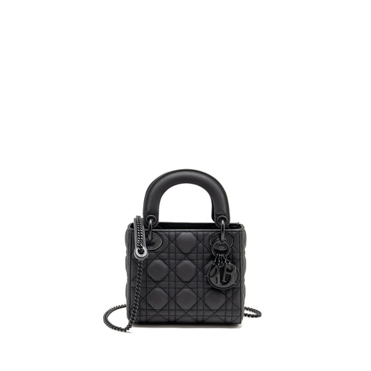 Mini Lady Dior Calfskin So Black