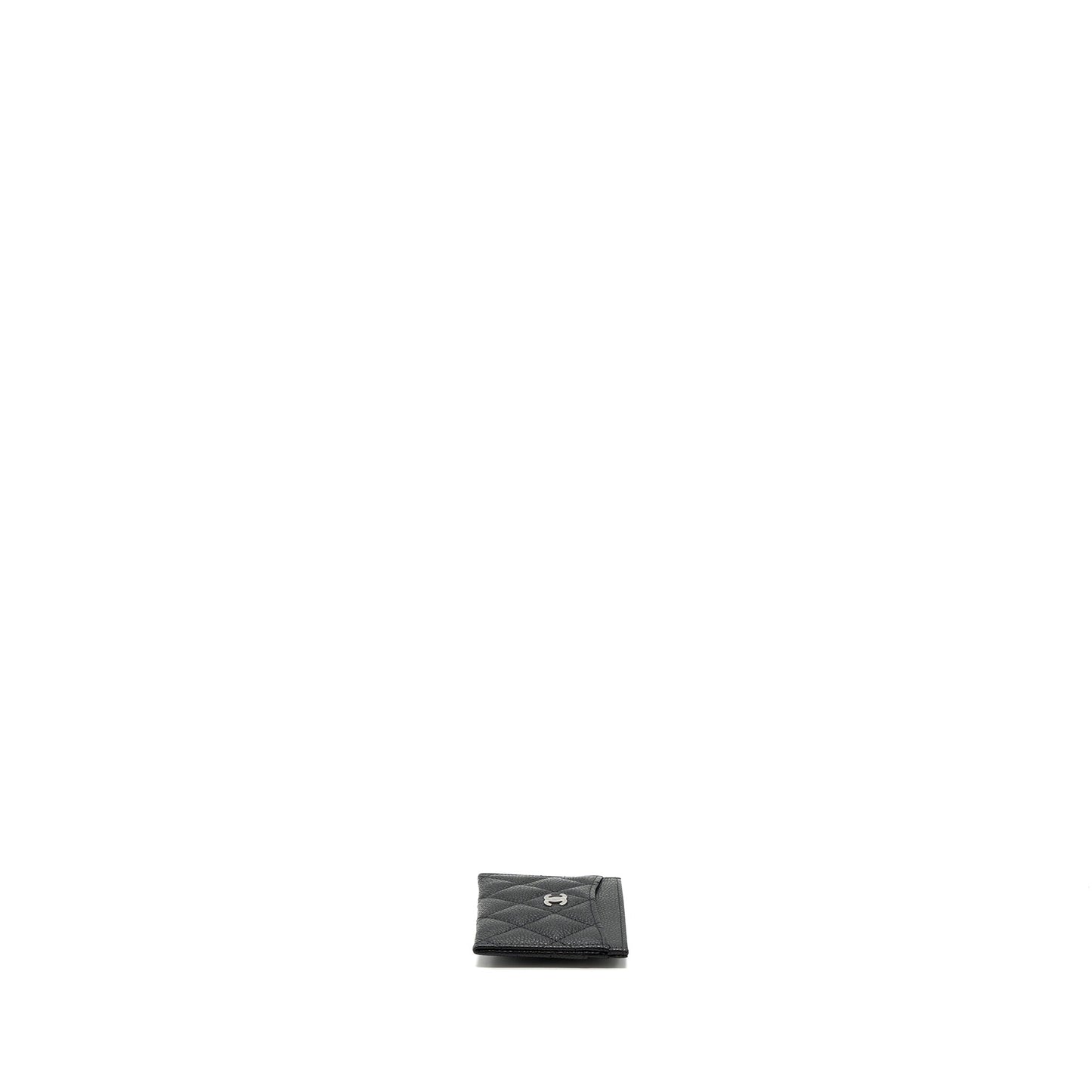 Chanel Classic Card Holder Caviar Black ( Microchip)