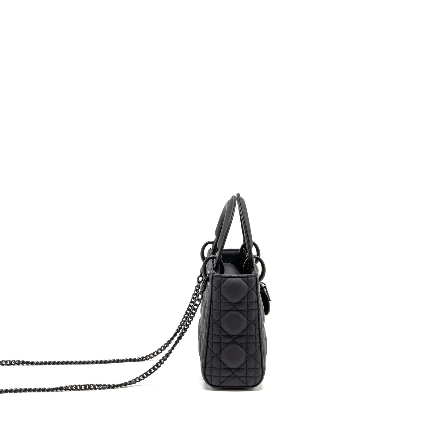 Mini Lady Dior Calfskin So Black