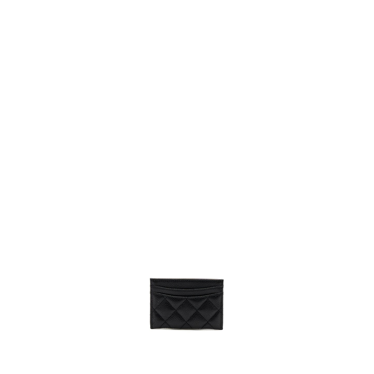 Chanel Classic Card Holder Caviar Black ( Microchip)