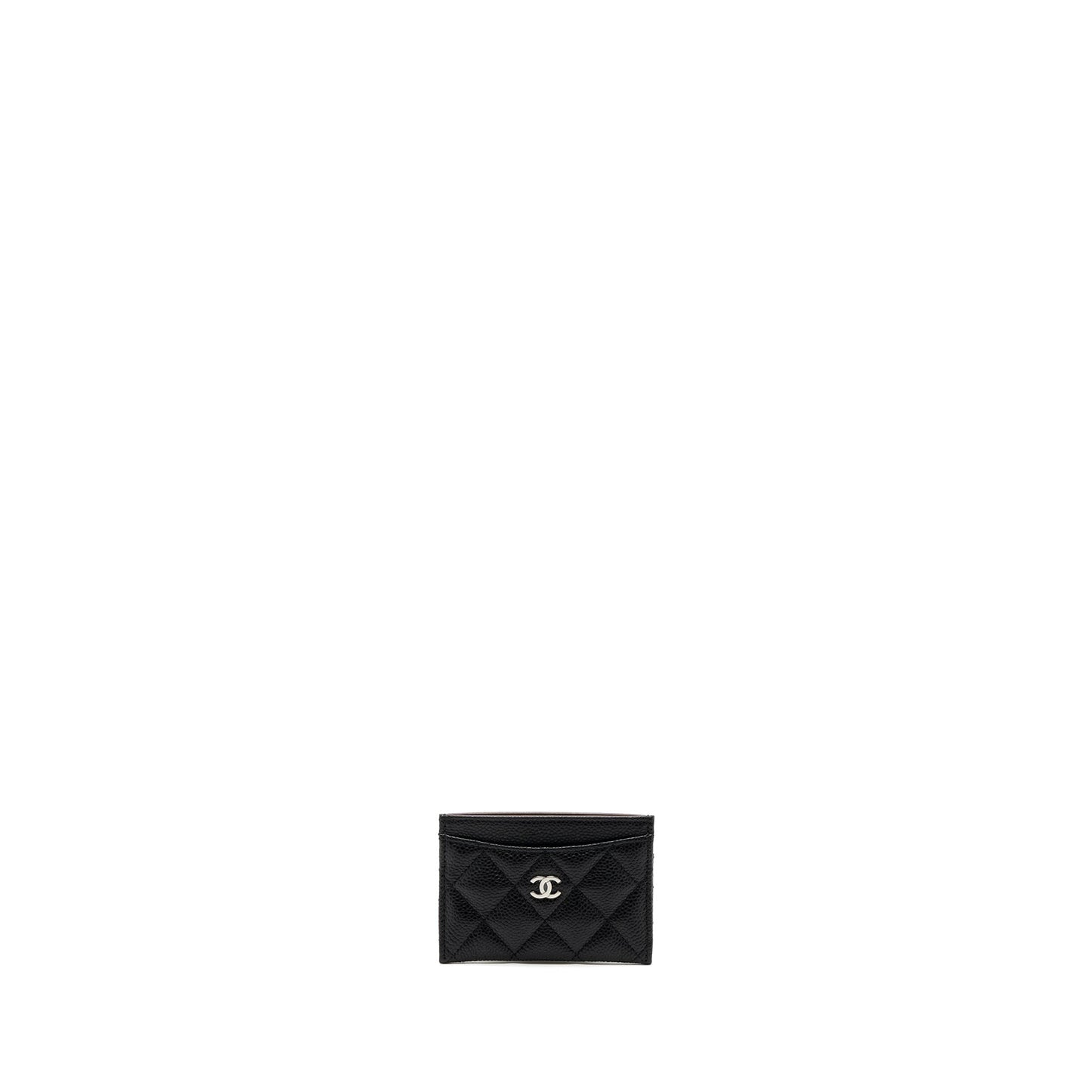 Chanel Classic Card Holder Caviar Black ( Microchip)