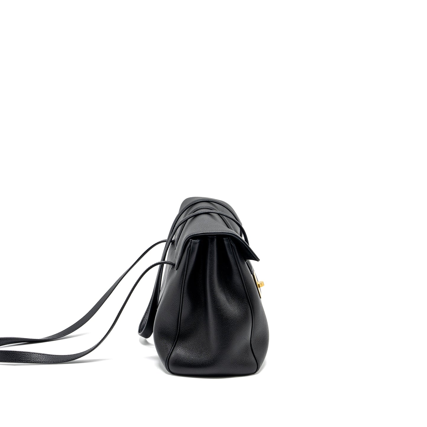 Celine Medium Soft 16 Purse Grained Calfskin Black