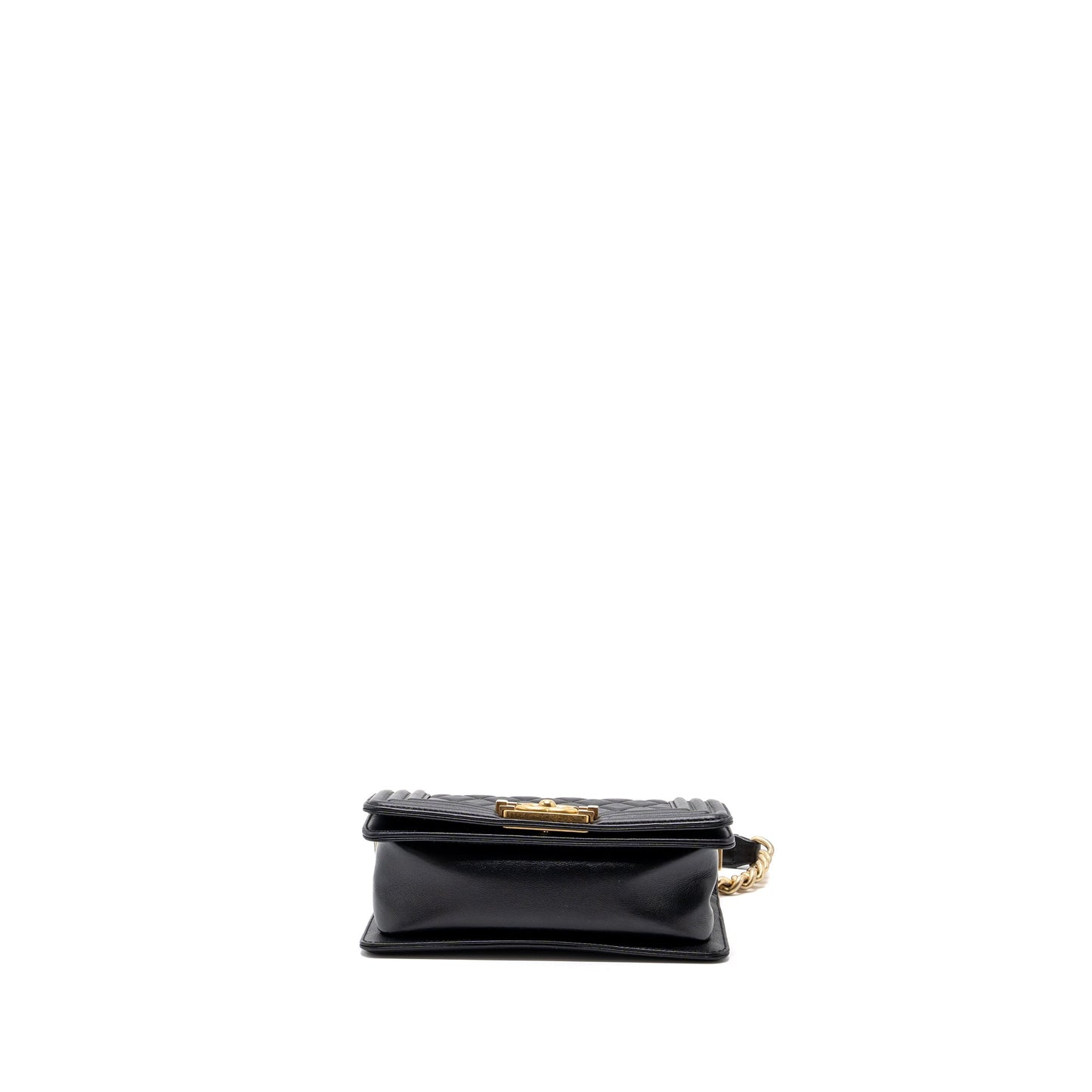 Chanel small boy bag Calfskin black