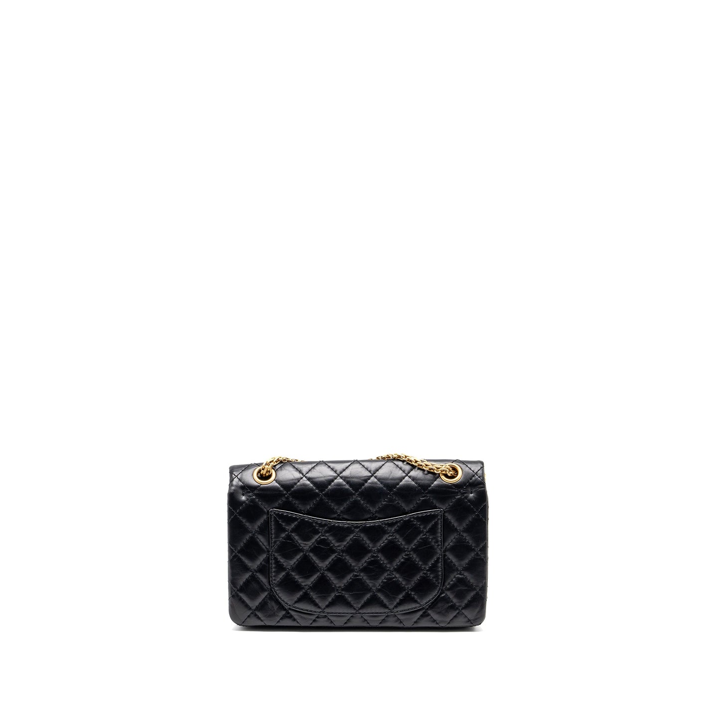Chanel Small 2.55 reissue double flap bag aged calfskin black
