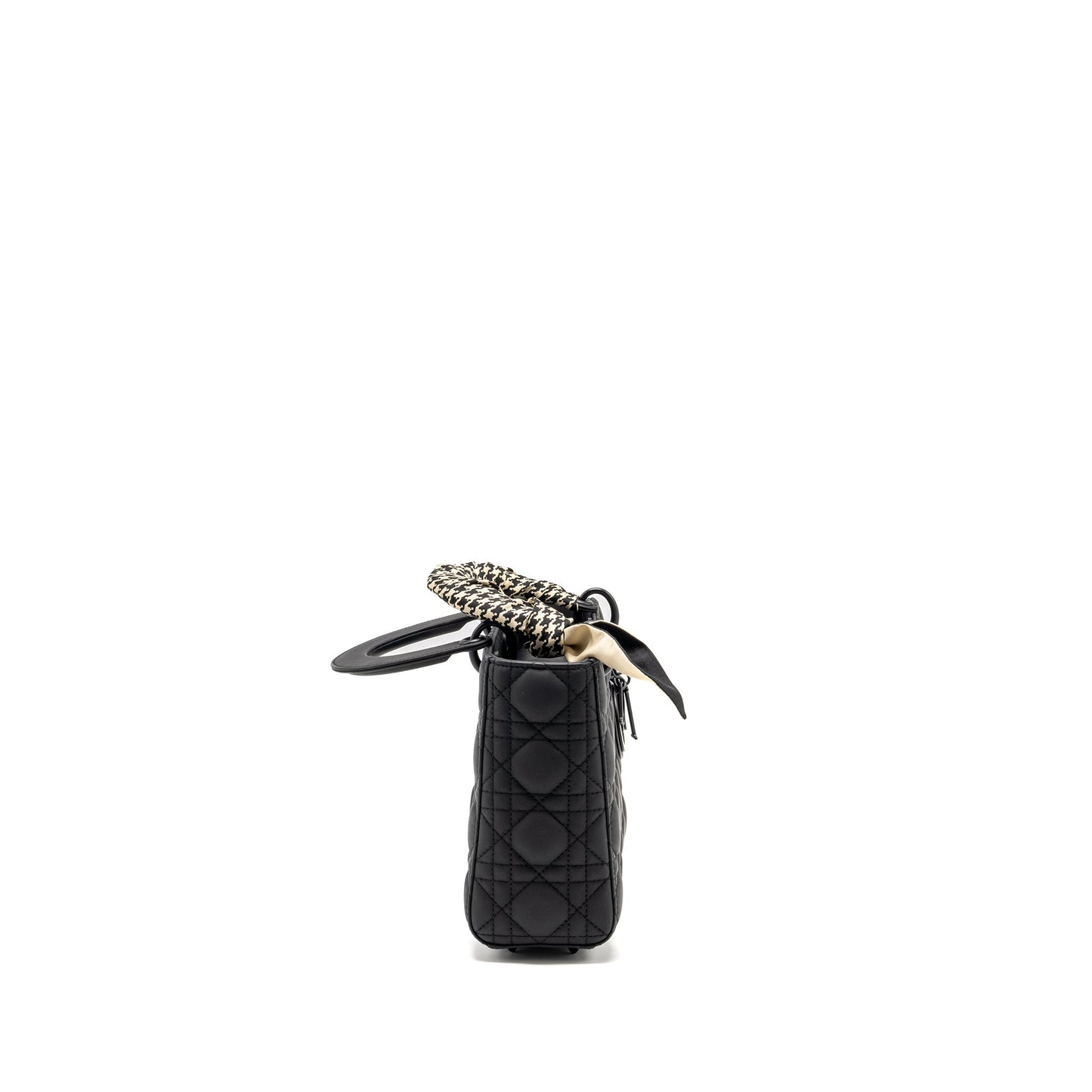 Dior Small My Lady Dior Cannage Calfskin So Black