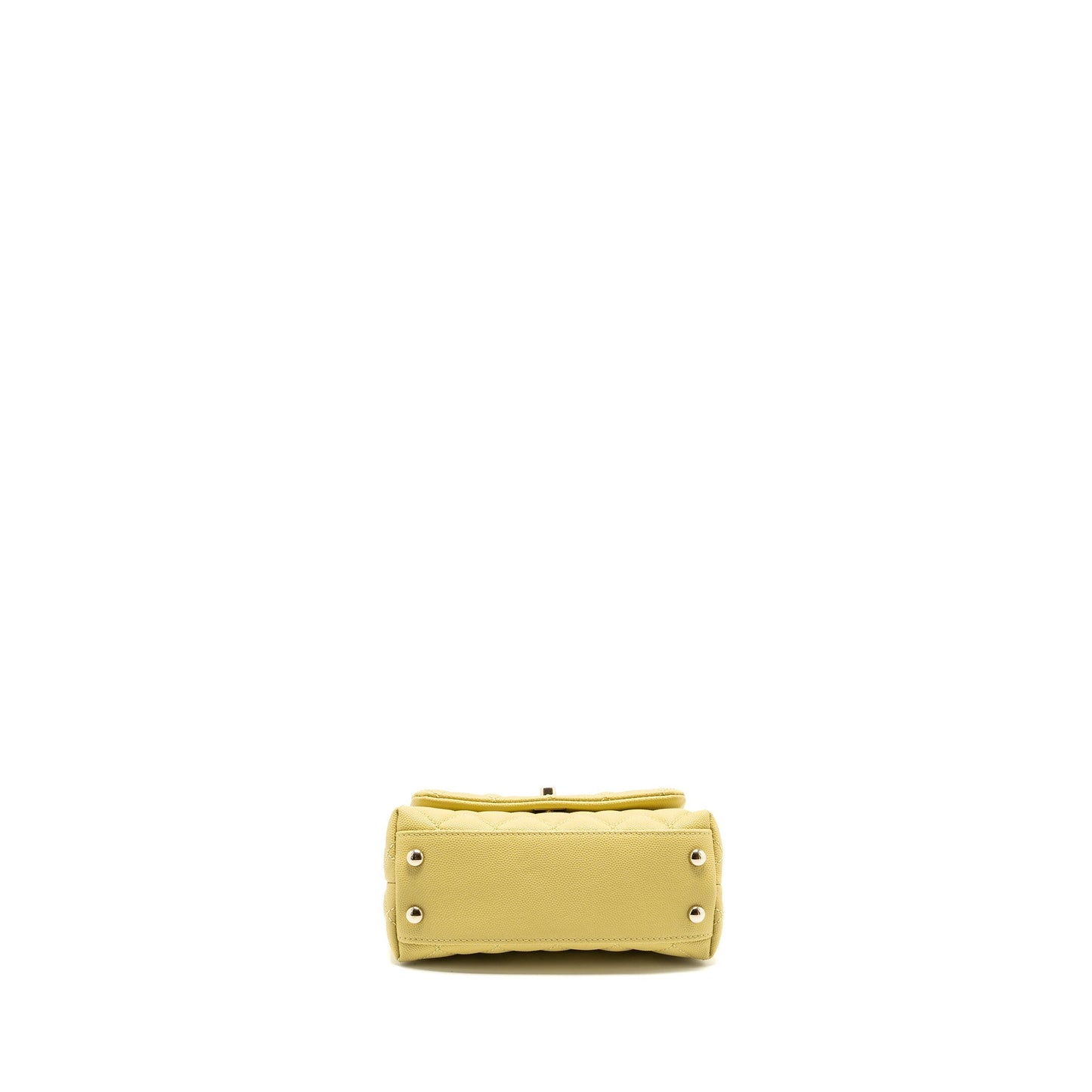 Chanel Mini Cocohandle caviar Yellow L