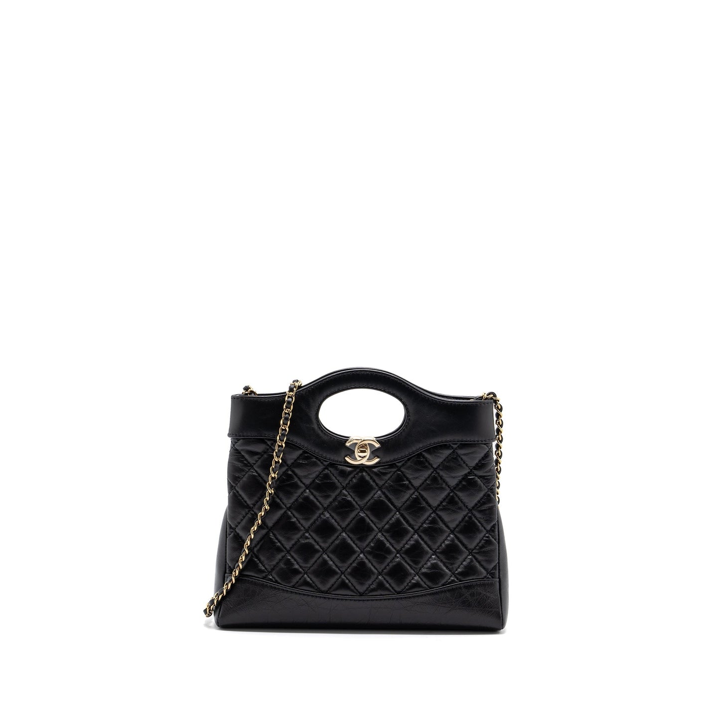 Chanel 23A Mini 31 Bag Calfskin Black L(Microchip)
