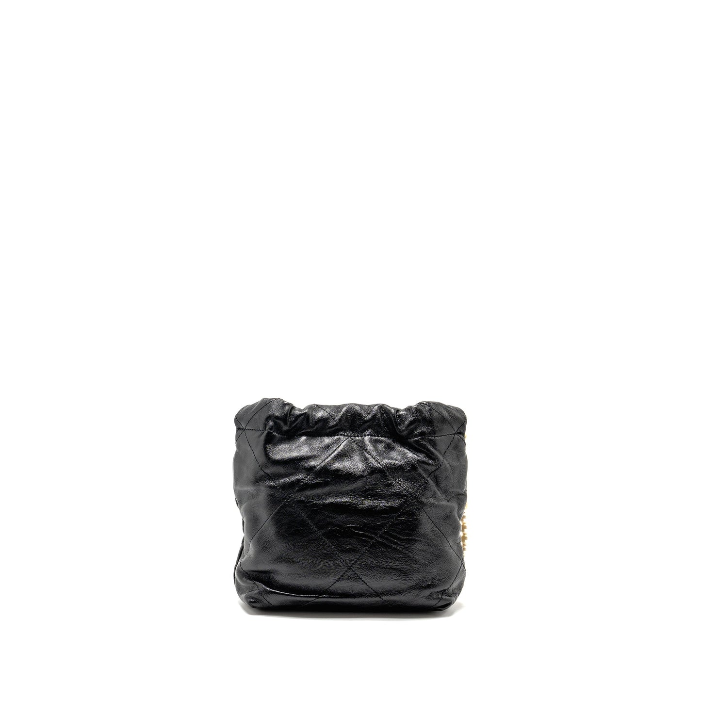 Chanel 23s Mini 22 Bag With Pearl Shiny Calfskin  (Microchip)