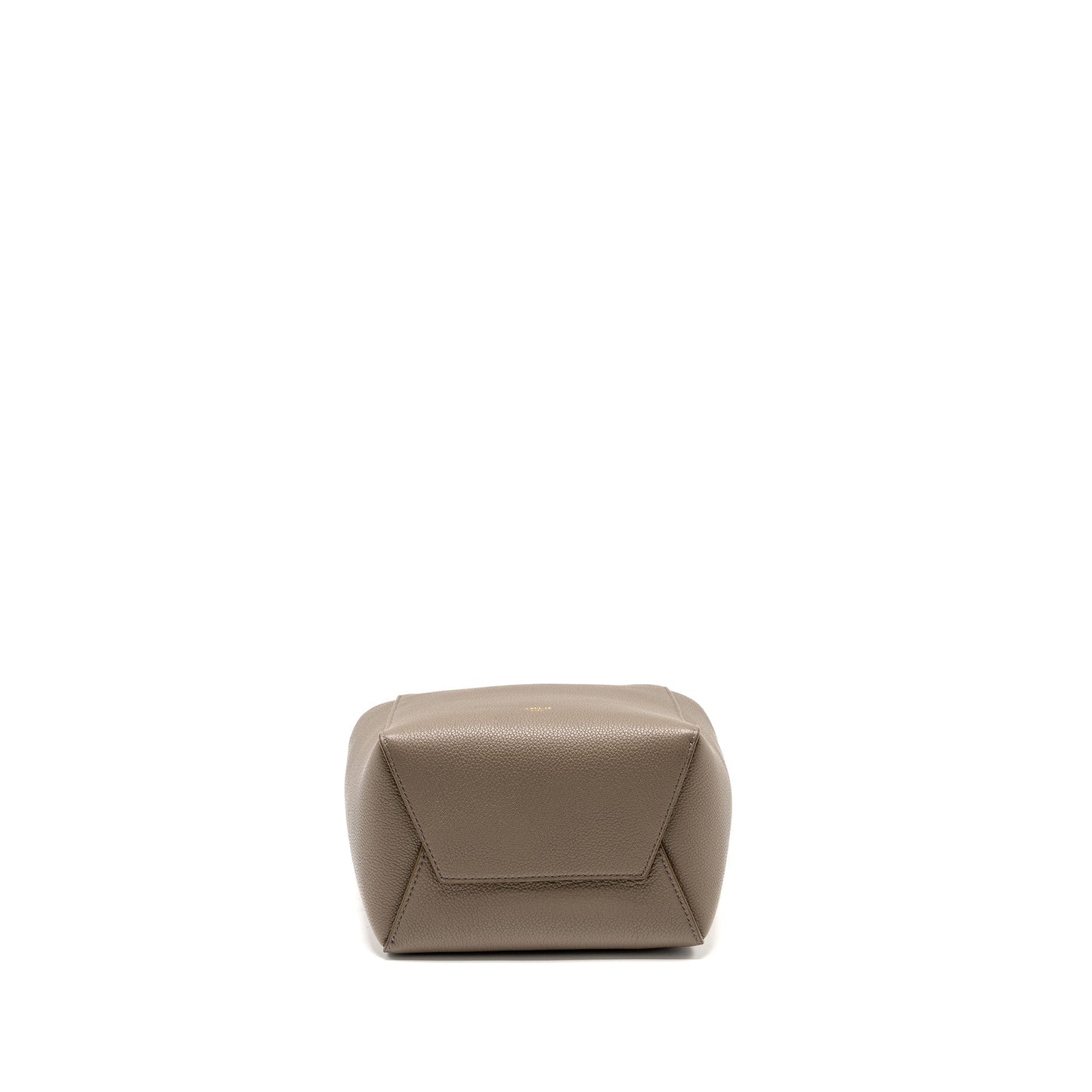Celine Sangle Bucket Purse Calfskin Grey