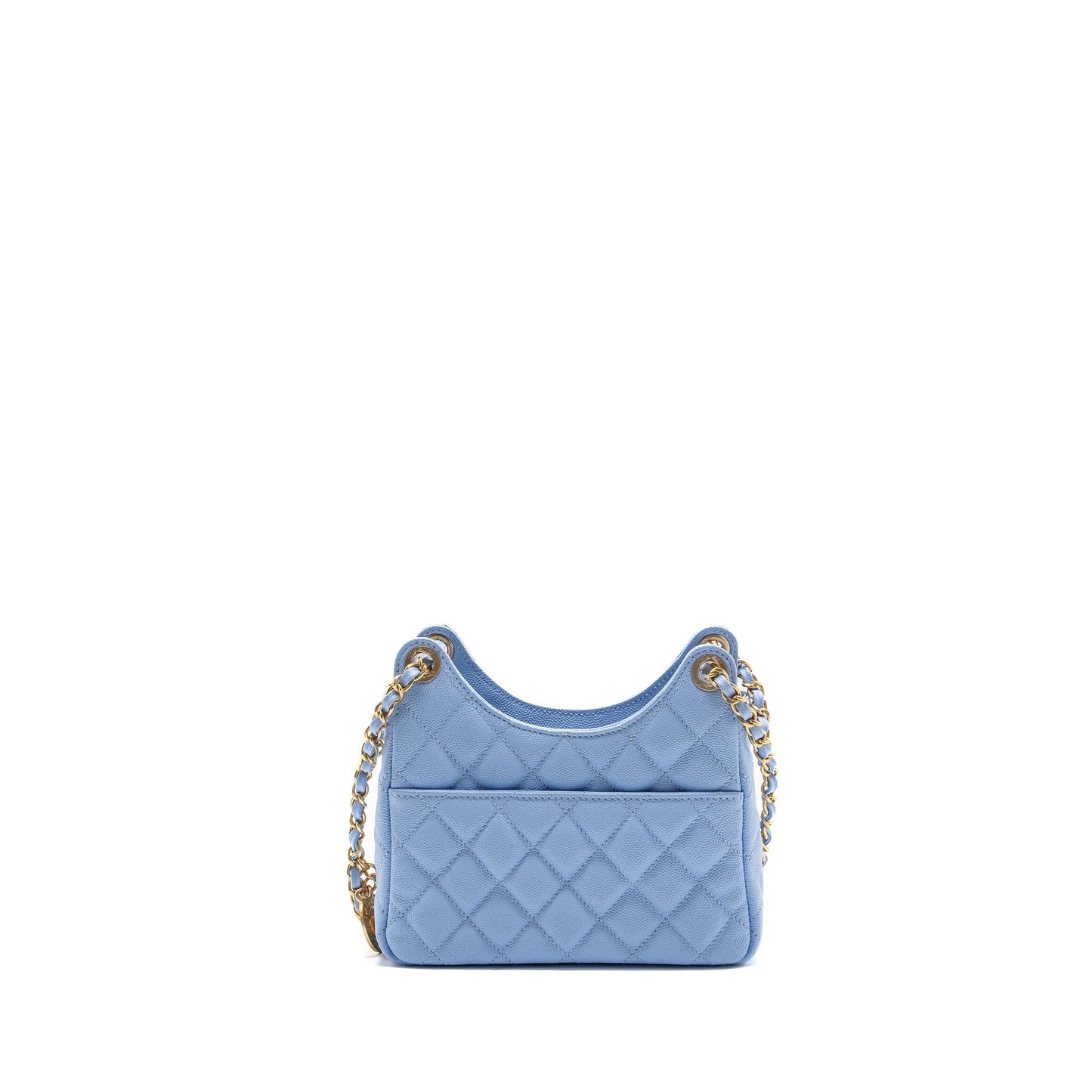 Chanel 23c Small Hobo Bag Caviar Light Blue (Microchip)