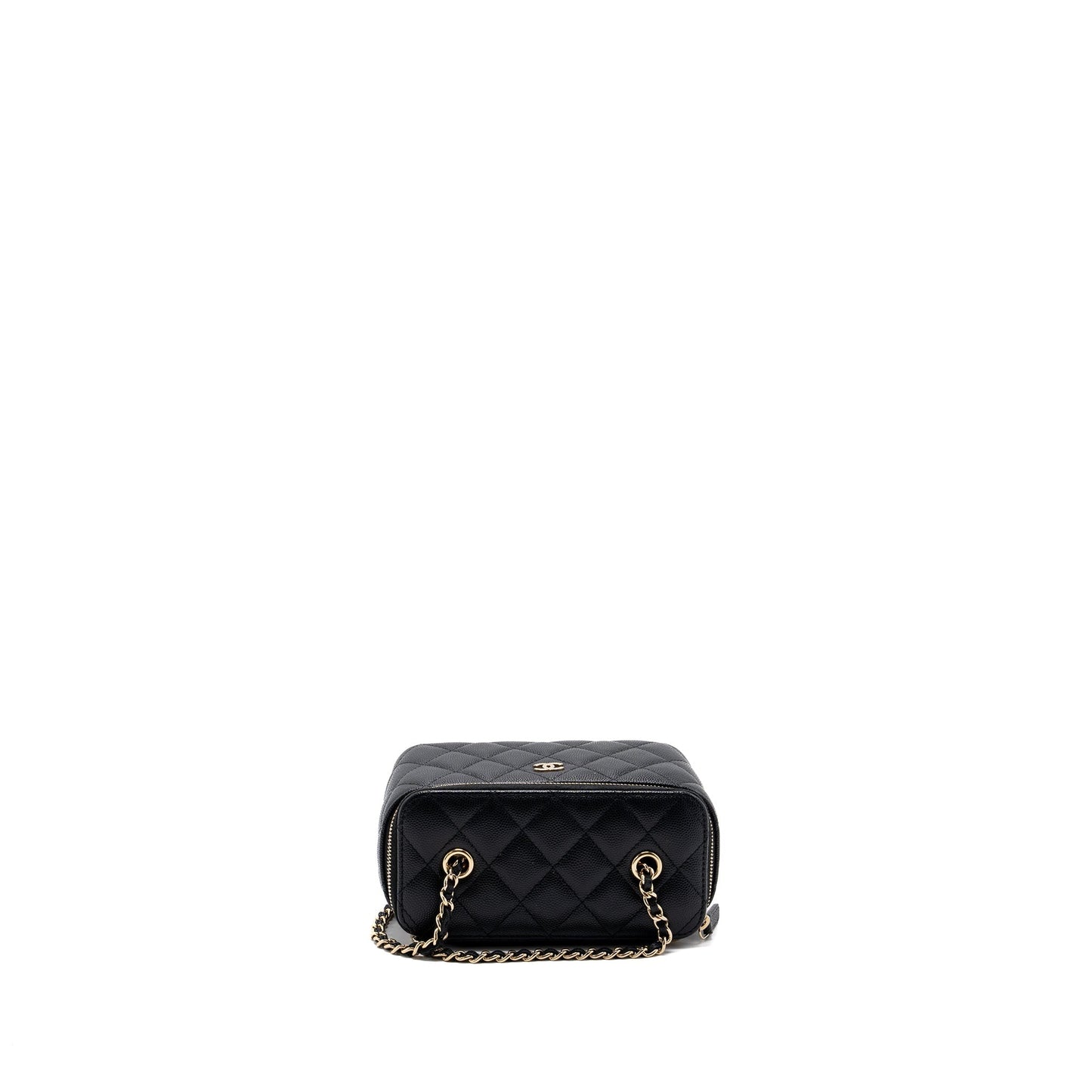 Chanel Long Vanity Case Caviar Black L