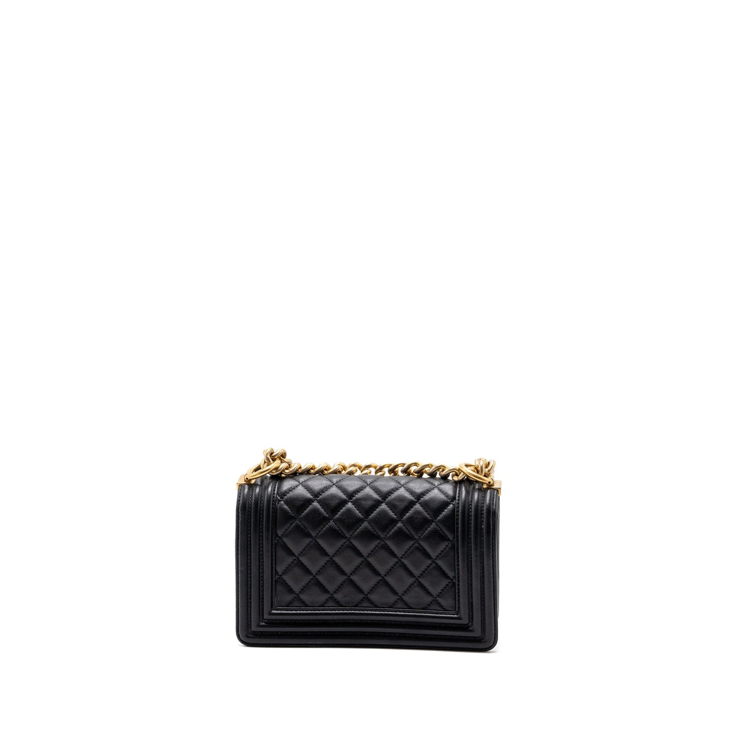 Chanel small boy bag Calfskin black