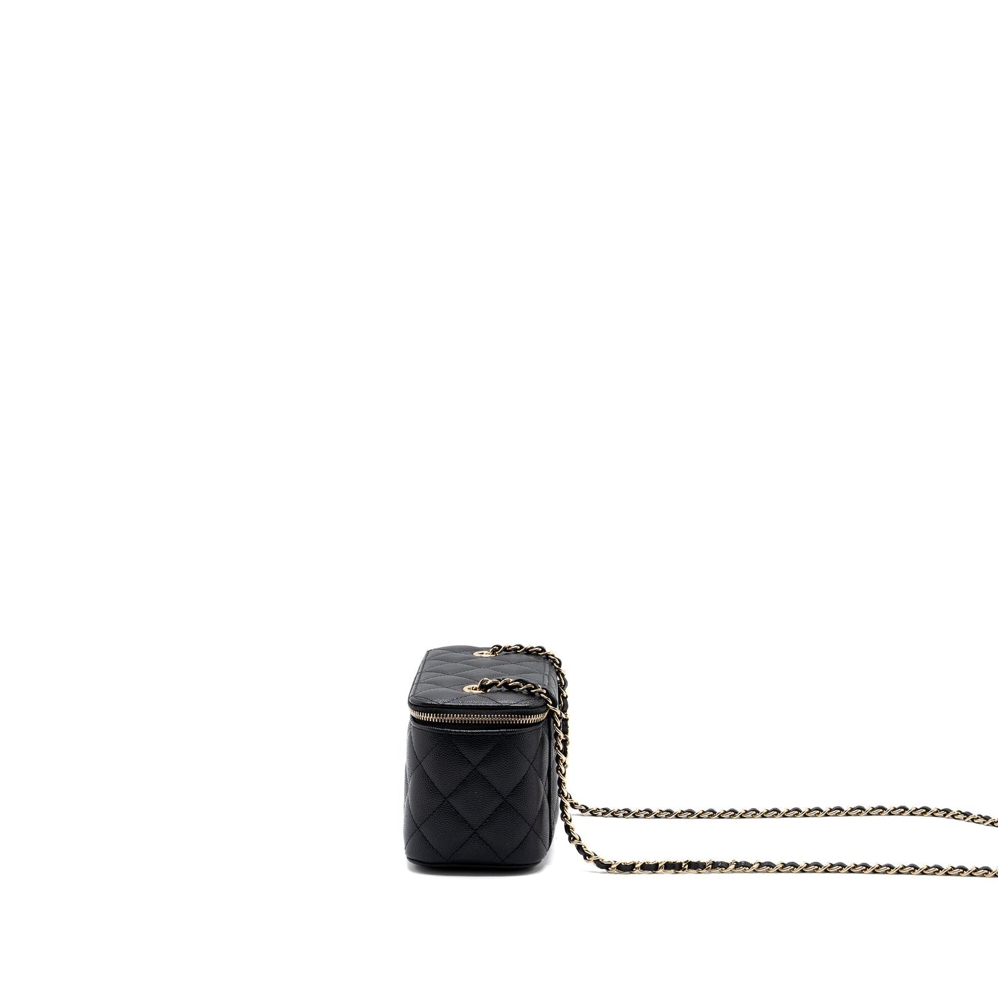 Chanel Long Vanity Case Caviar Black L