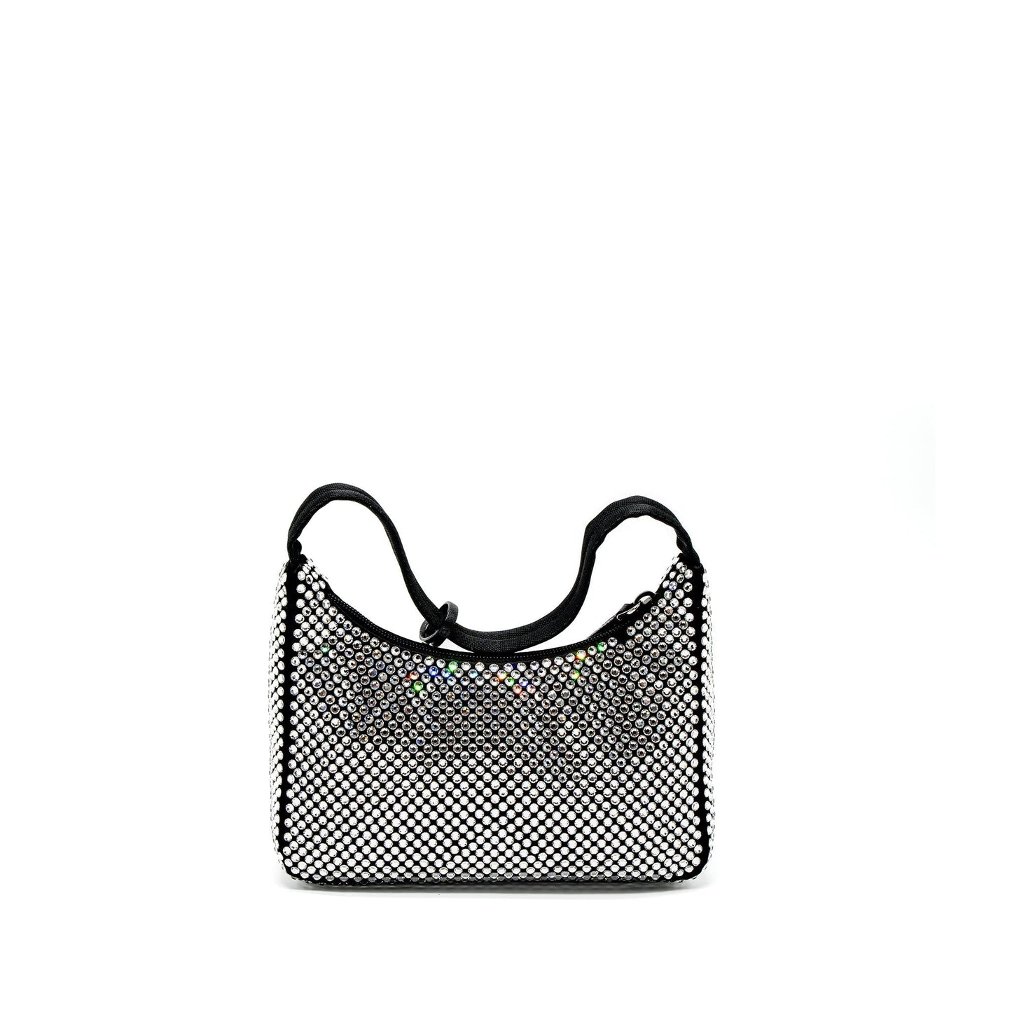 Prada Re-Edition 2000 Mini-Purse Satin/Crystal Black