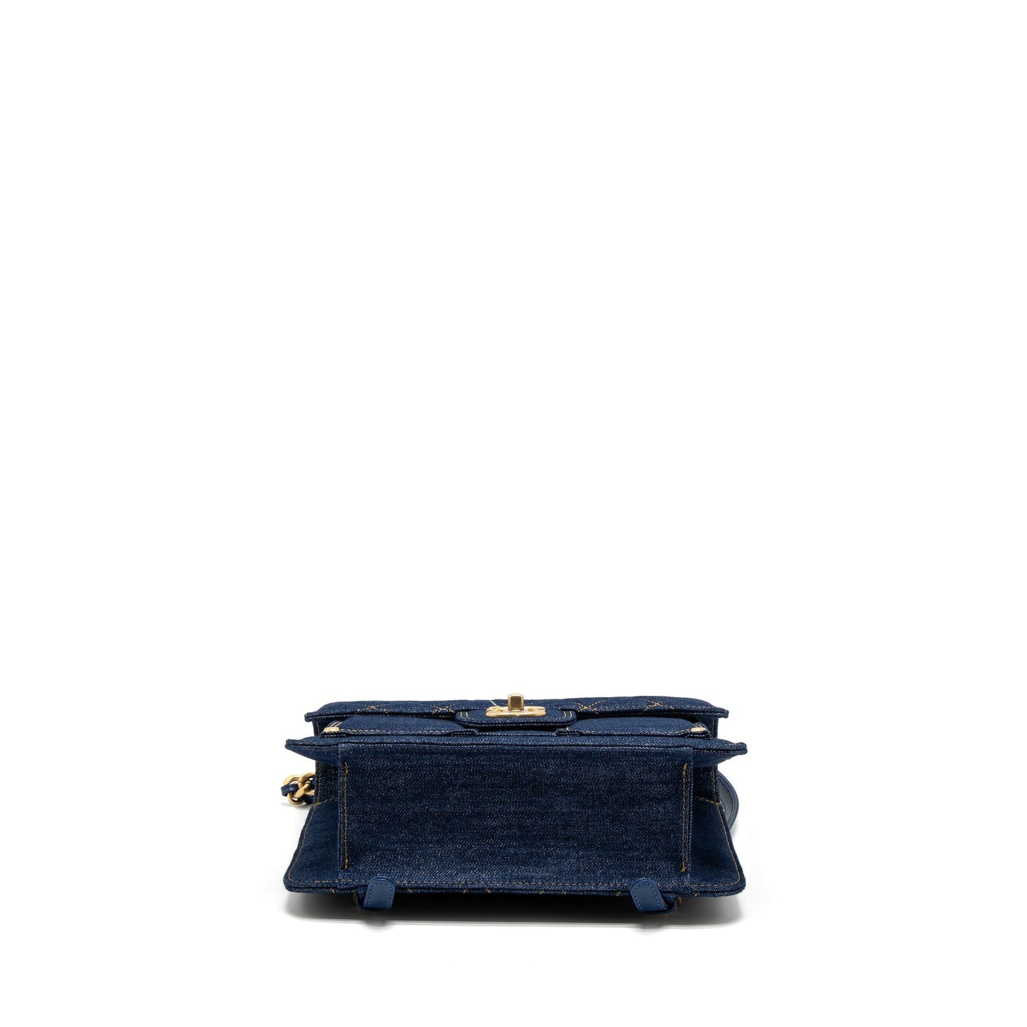 Chanel 23S Flap Backpack Denim Blue Brushed  (Microchip)