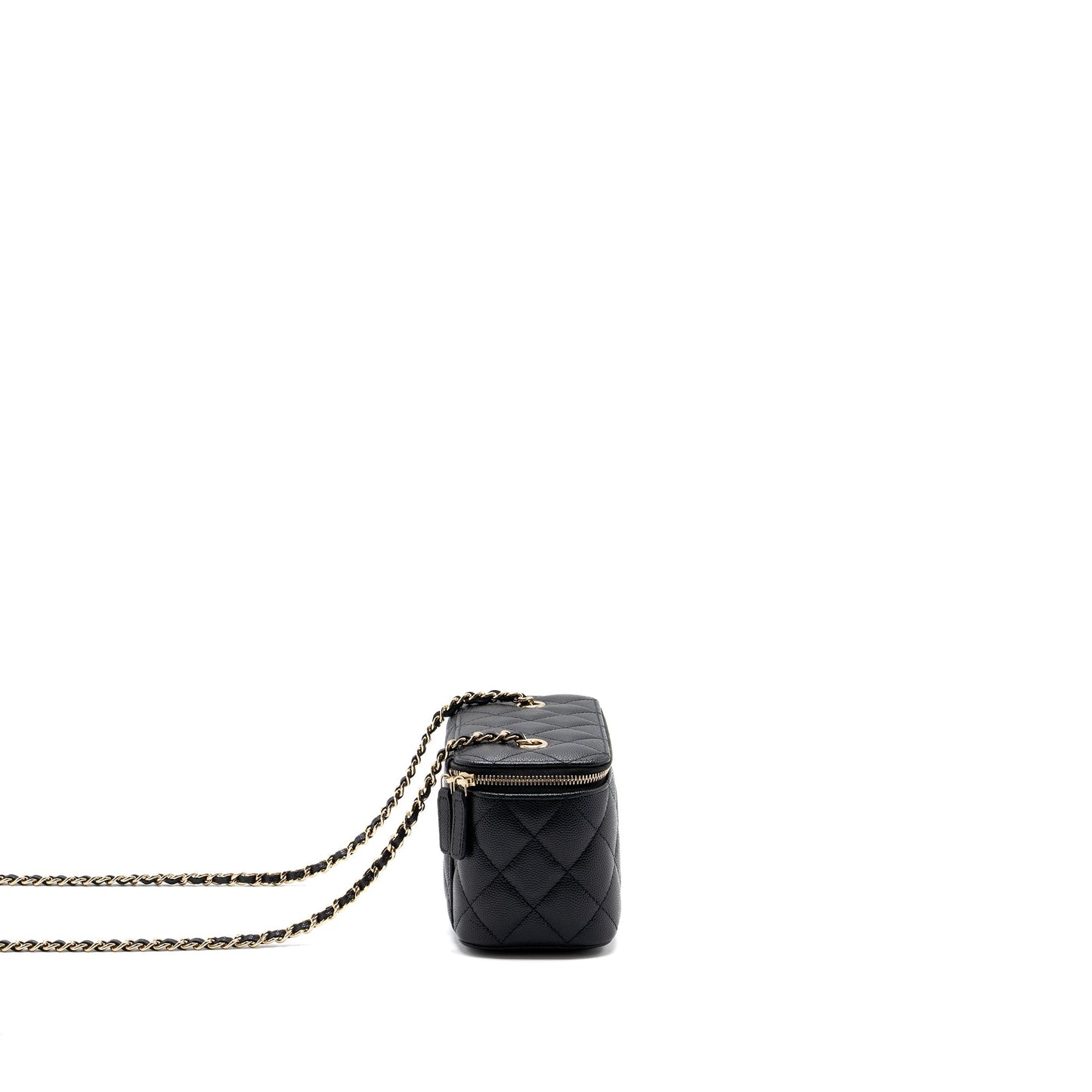 Chanel Long Vanity Case Caviar Black L