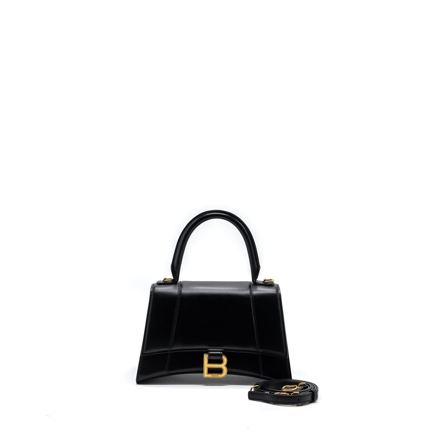 Balenciaga Hourglass S Calfskin Black