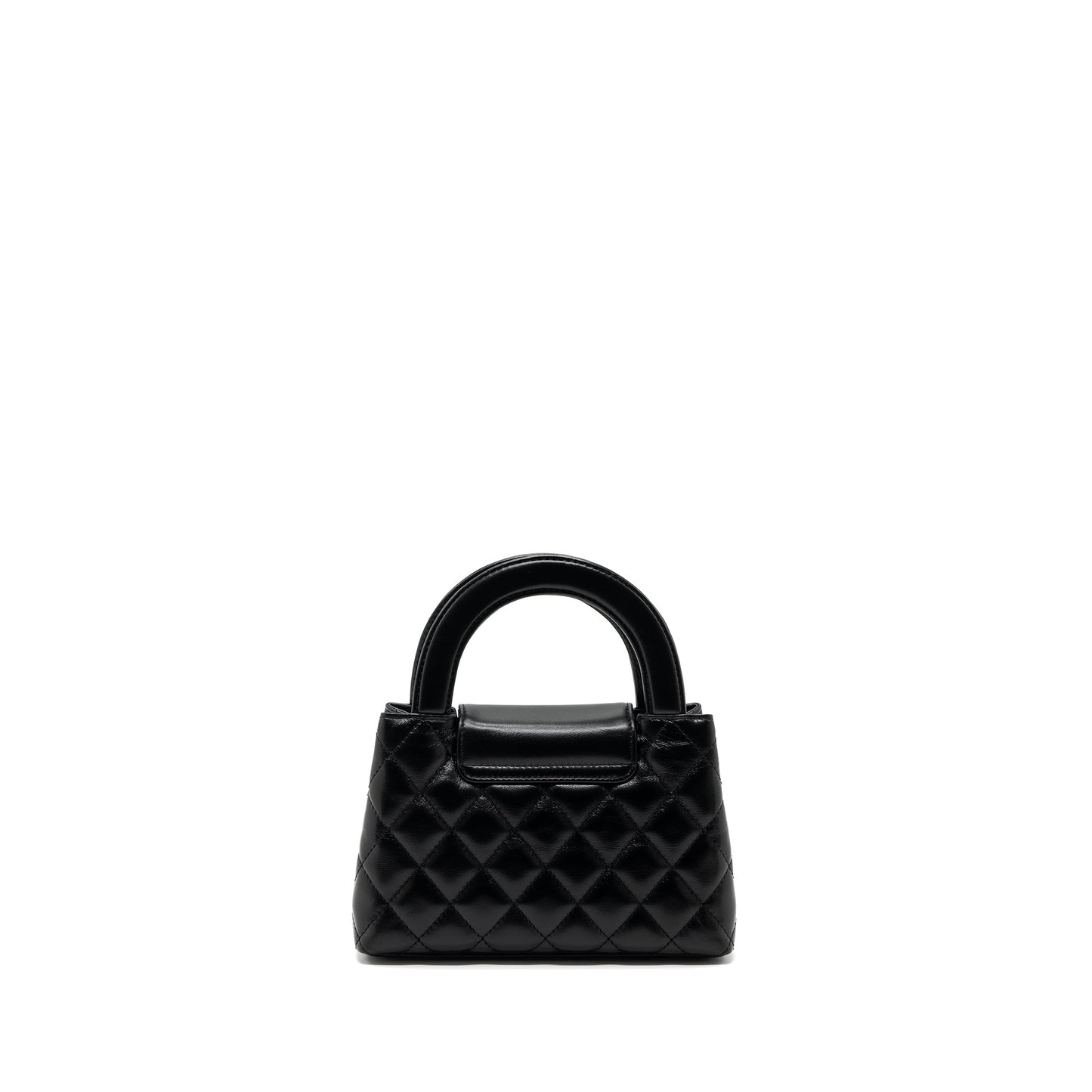 Chanel 23k Mini Shopping Bag Calfskin Black Brushed (Microchip)