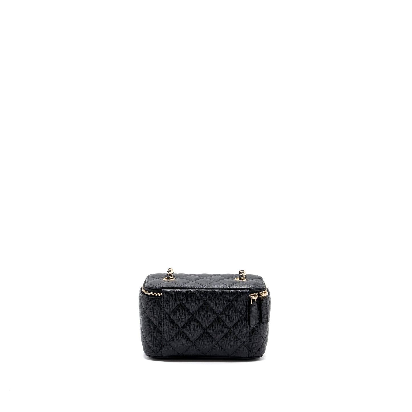 Chanel Long Vanity Case Caviar Black L