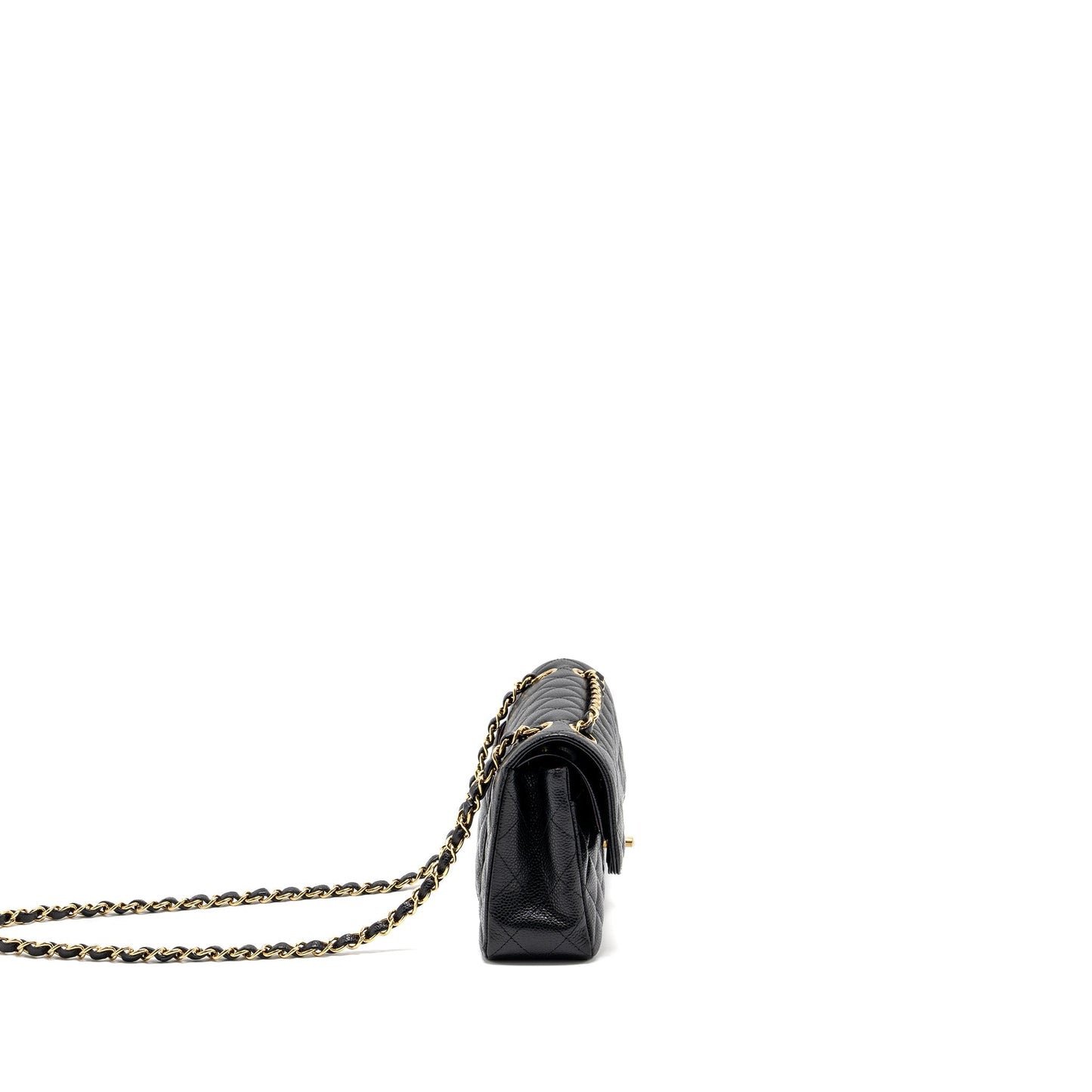 Chanel Small classic double flap bag caviar black