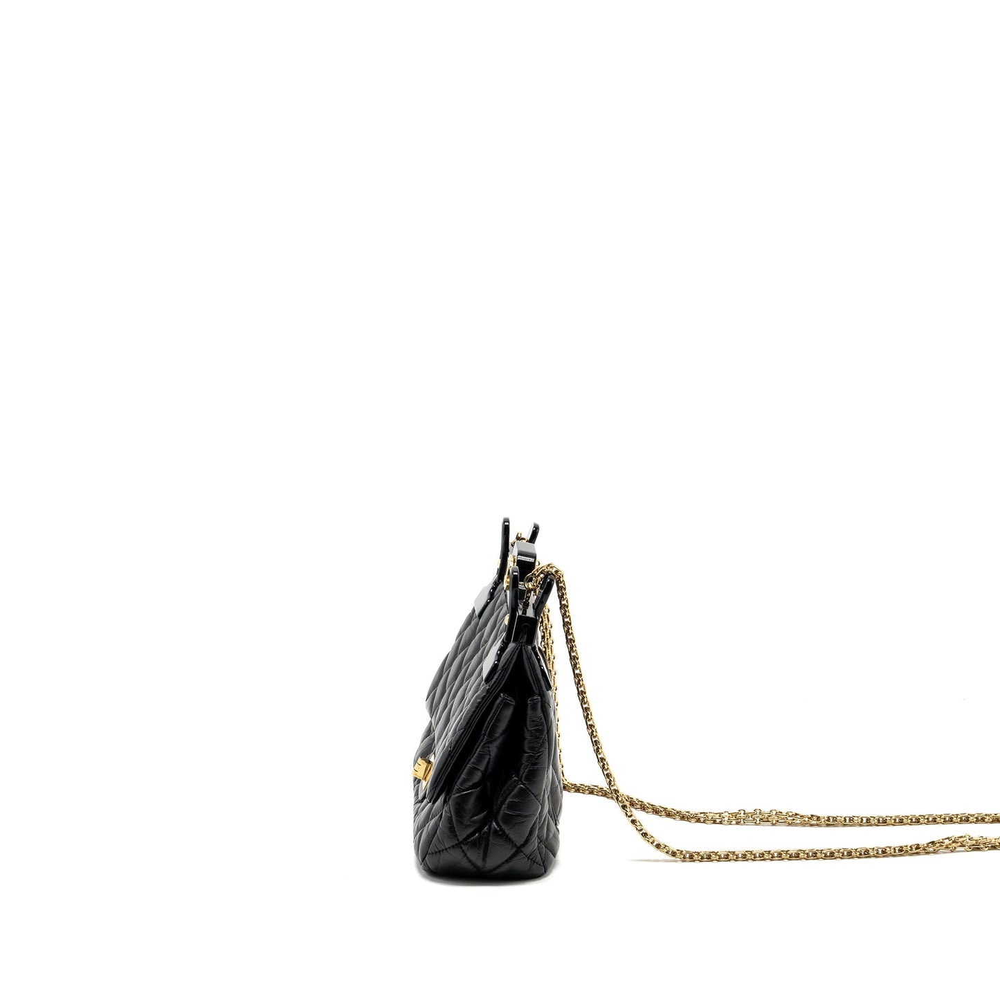 Chanel Hanger Reissue Flap Bag Limited Edition Aged Calfskin Black