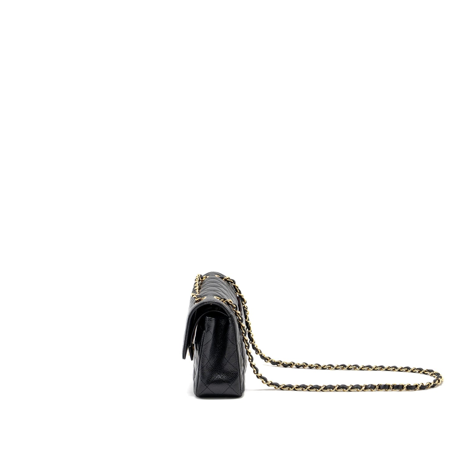 Chanel Small classic double flap bag caviar black