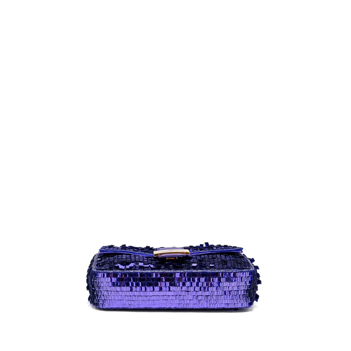 Fendi Baguette Purse Limited Edition Sequin/Leather Purple