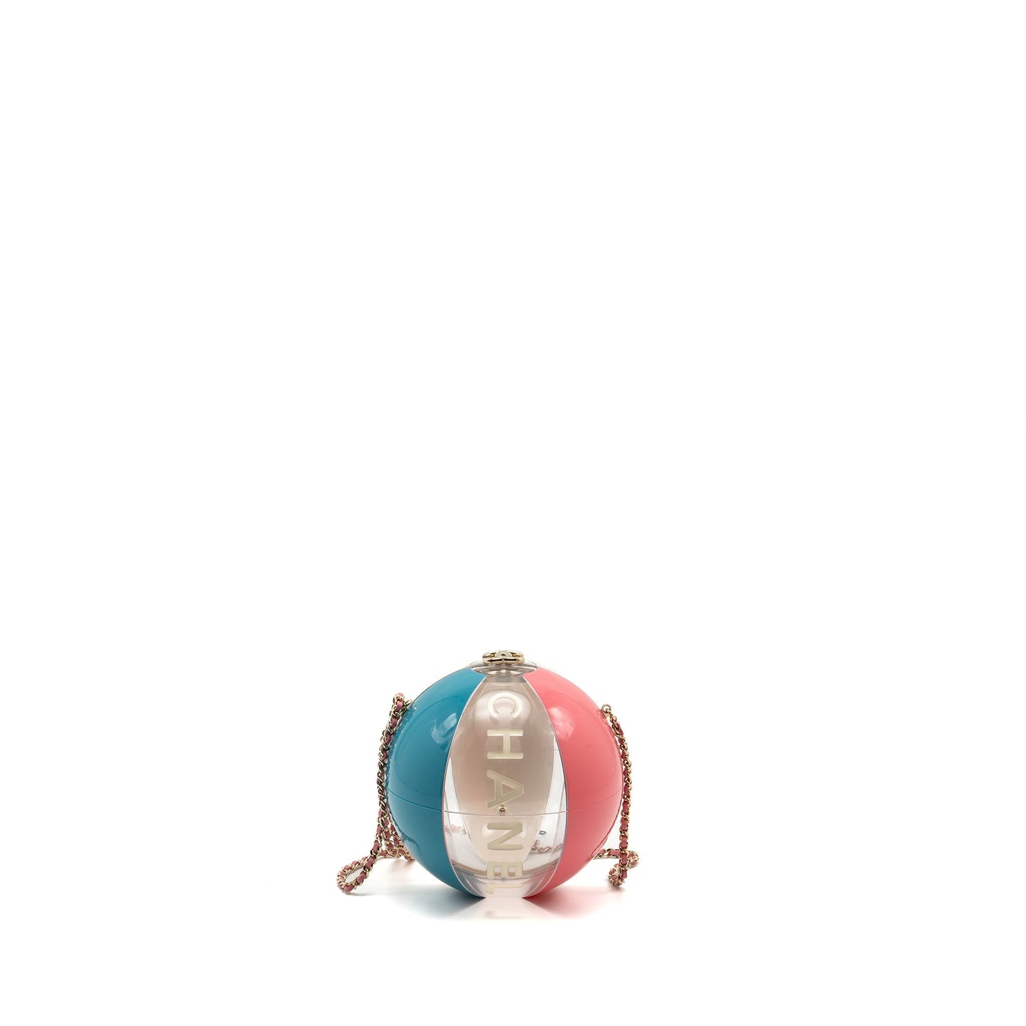 Chanel 19s Beach Ball Evening Bag Plexiglass Multicolour L