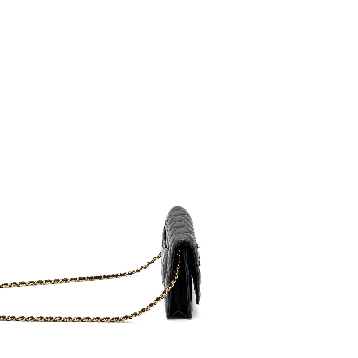 Chanel 2.55 Reissue Lucky Charms Wallet On Chain Aged Calfskin Black