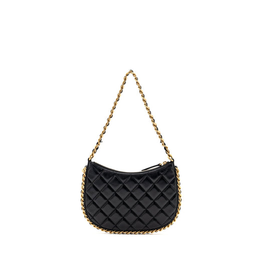 Chanel Hobo Shoulder Bag Lambskin Black (Microchip)