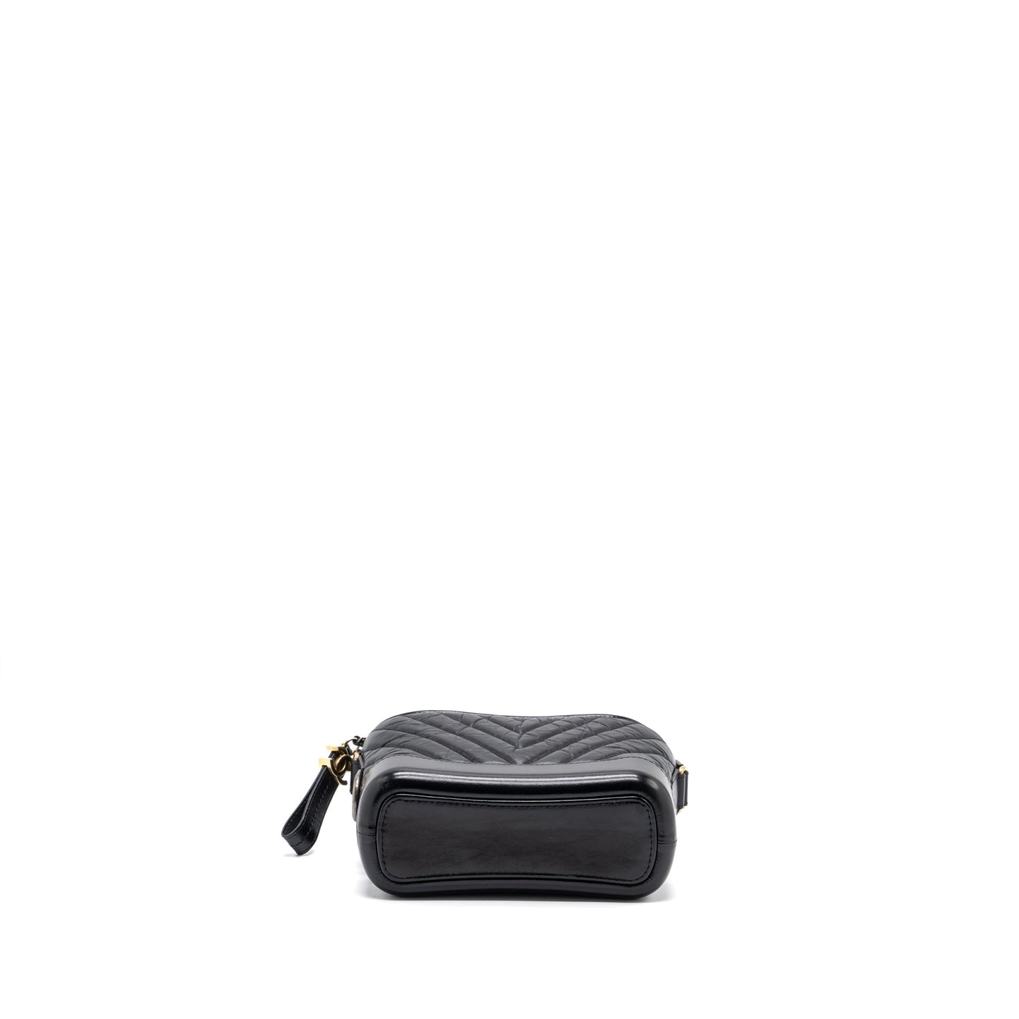 Chanel chevron small Gabrielle hobo bag calfskin black multicolor hardware