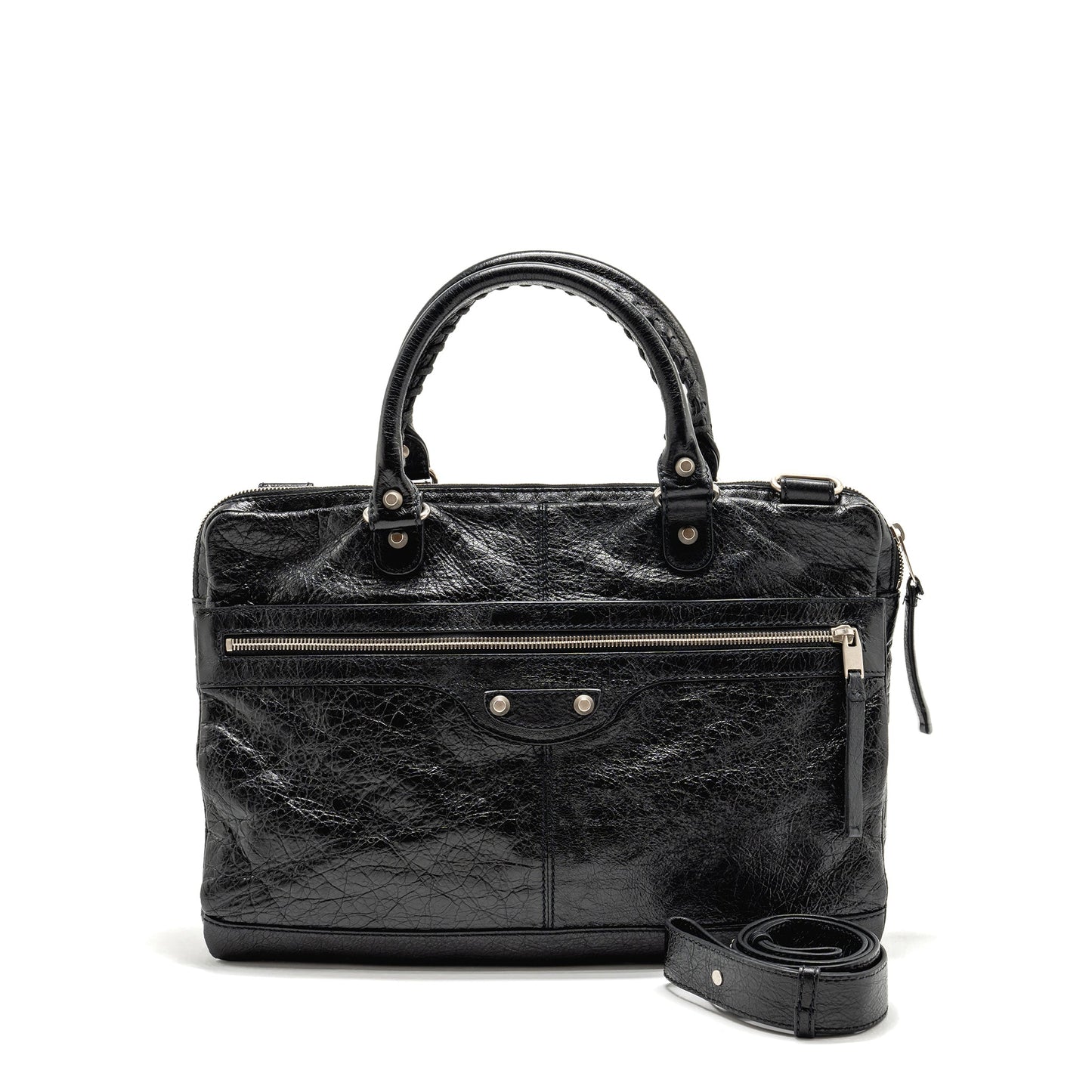 Balenciaga Briefcase Leather Black
