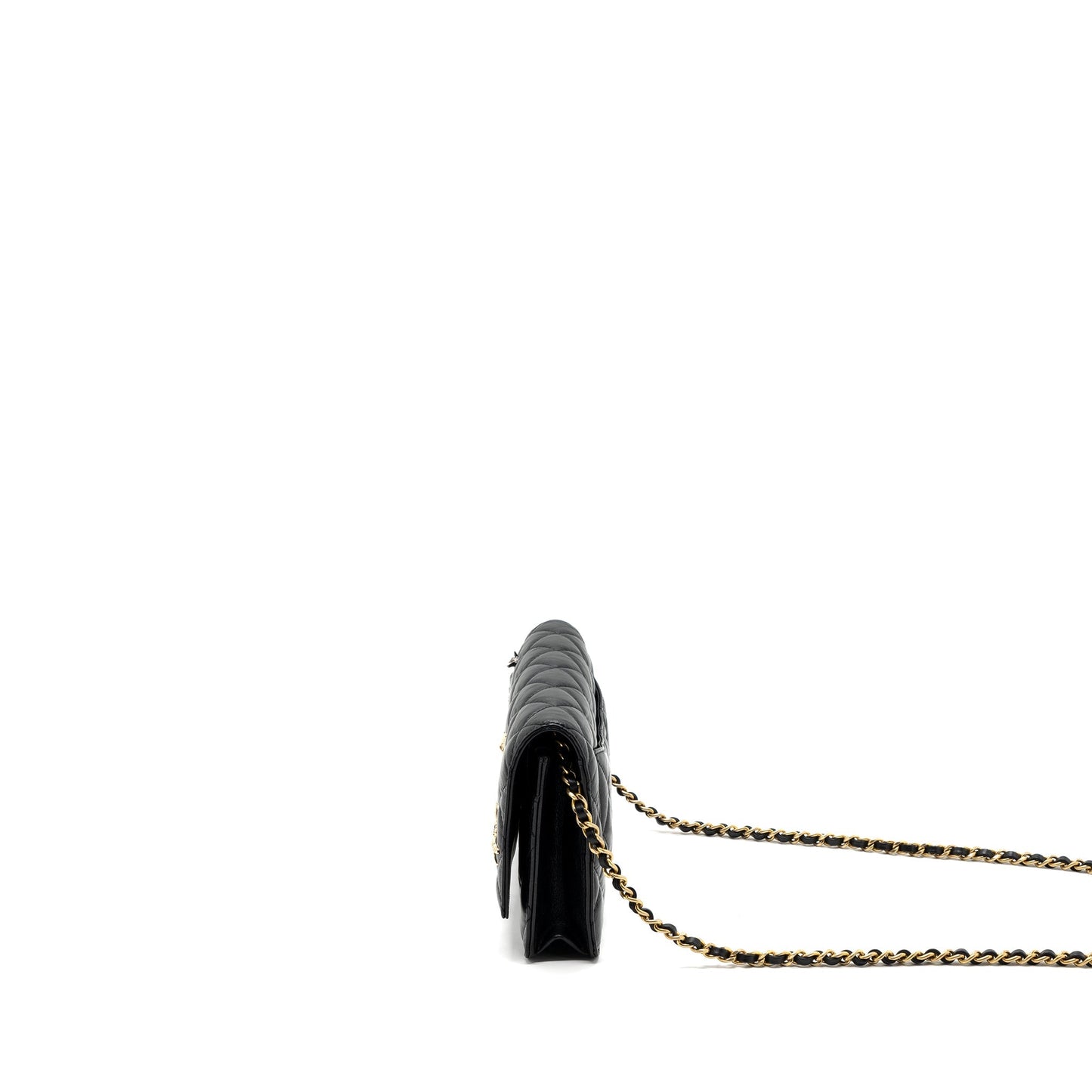 Chanel 2.55 Reissue Lucky Charms Wallet On Chain Aged Calfskin Black