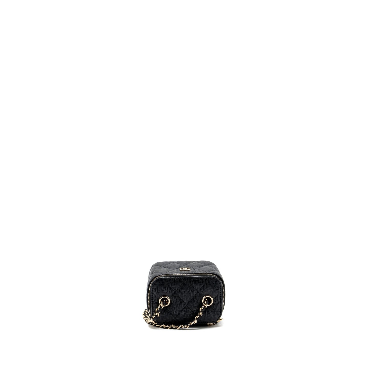 Chanel Mini Vanity Case Caviar Black L