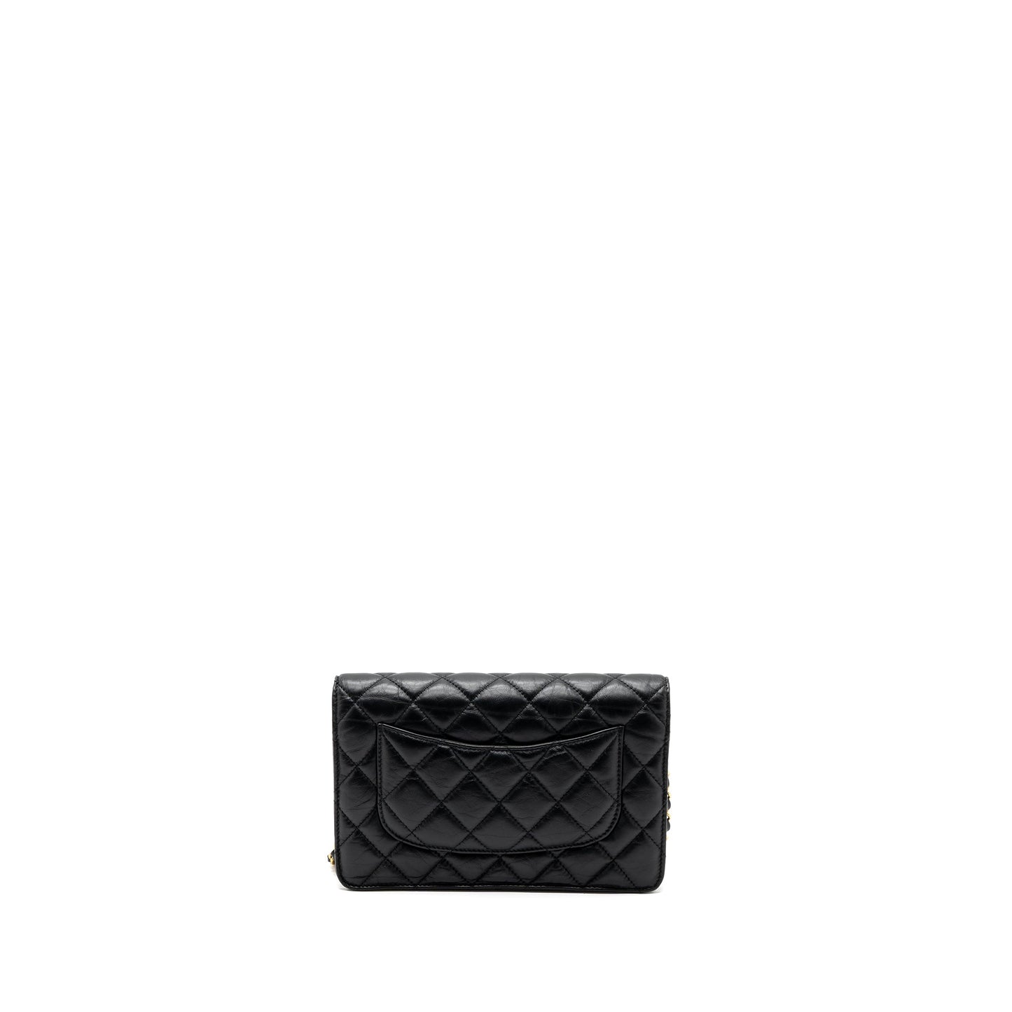 Chanel 2.55 Reissue Lucky Charms Wallet On Chain Aged Calfskin Black