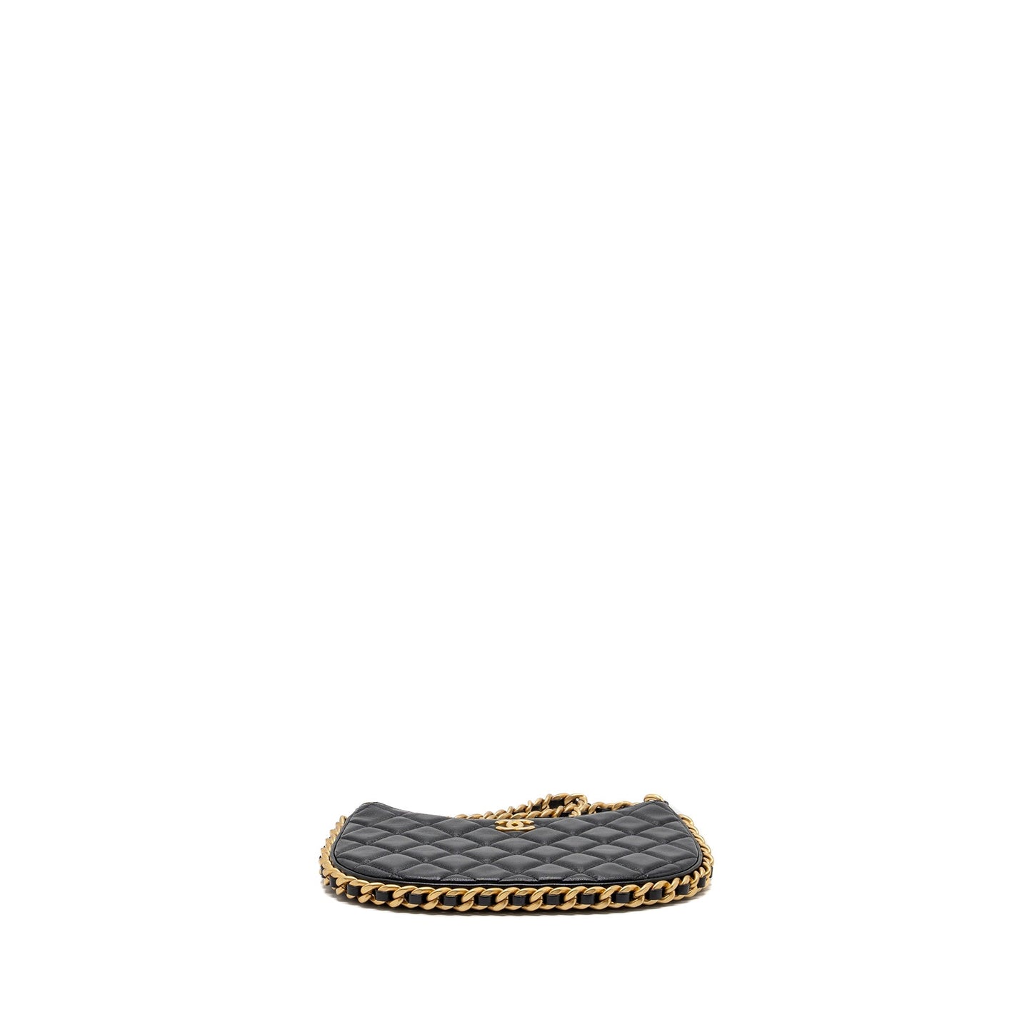 Chanel Hobo Shoulder Bag Lambskin Black (Microchip)