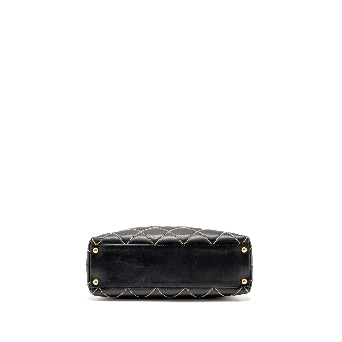 Chanel  Wild Stitch Shoulder Bag Calfskin Black