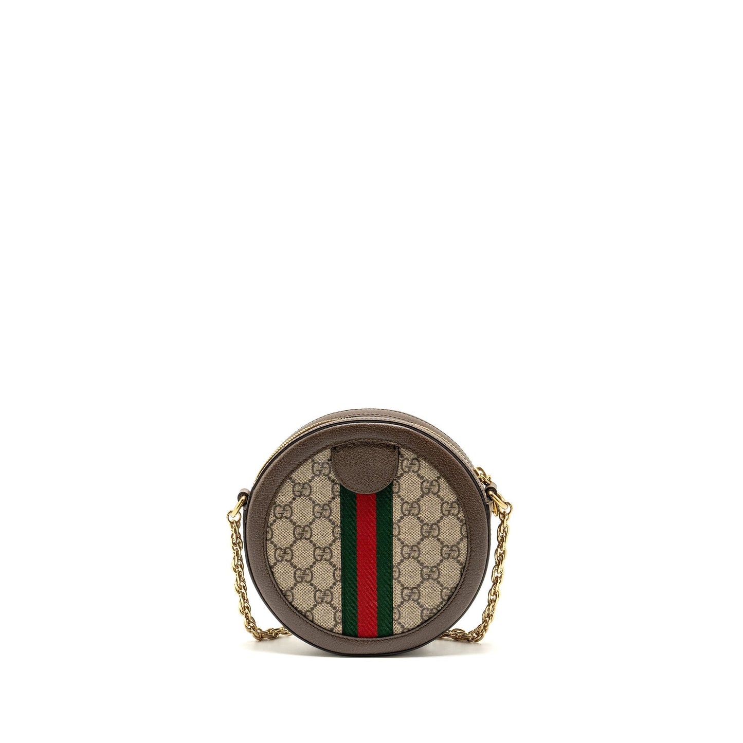Gucci Ophidia GG Round Shoulder Crossbody Bag GG Supreme Canvas