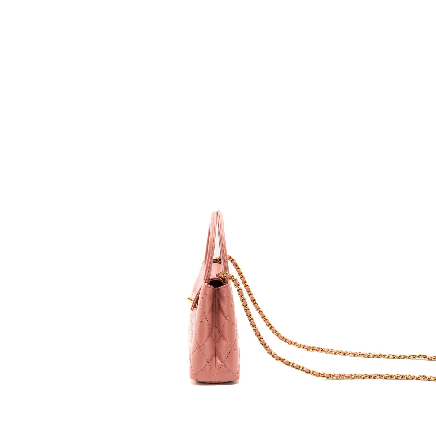 Chanel 23k Mini Shopping Tote Calfskin Pink Brushed (Microchip)